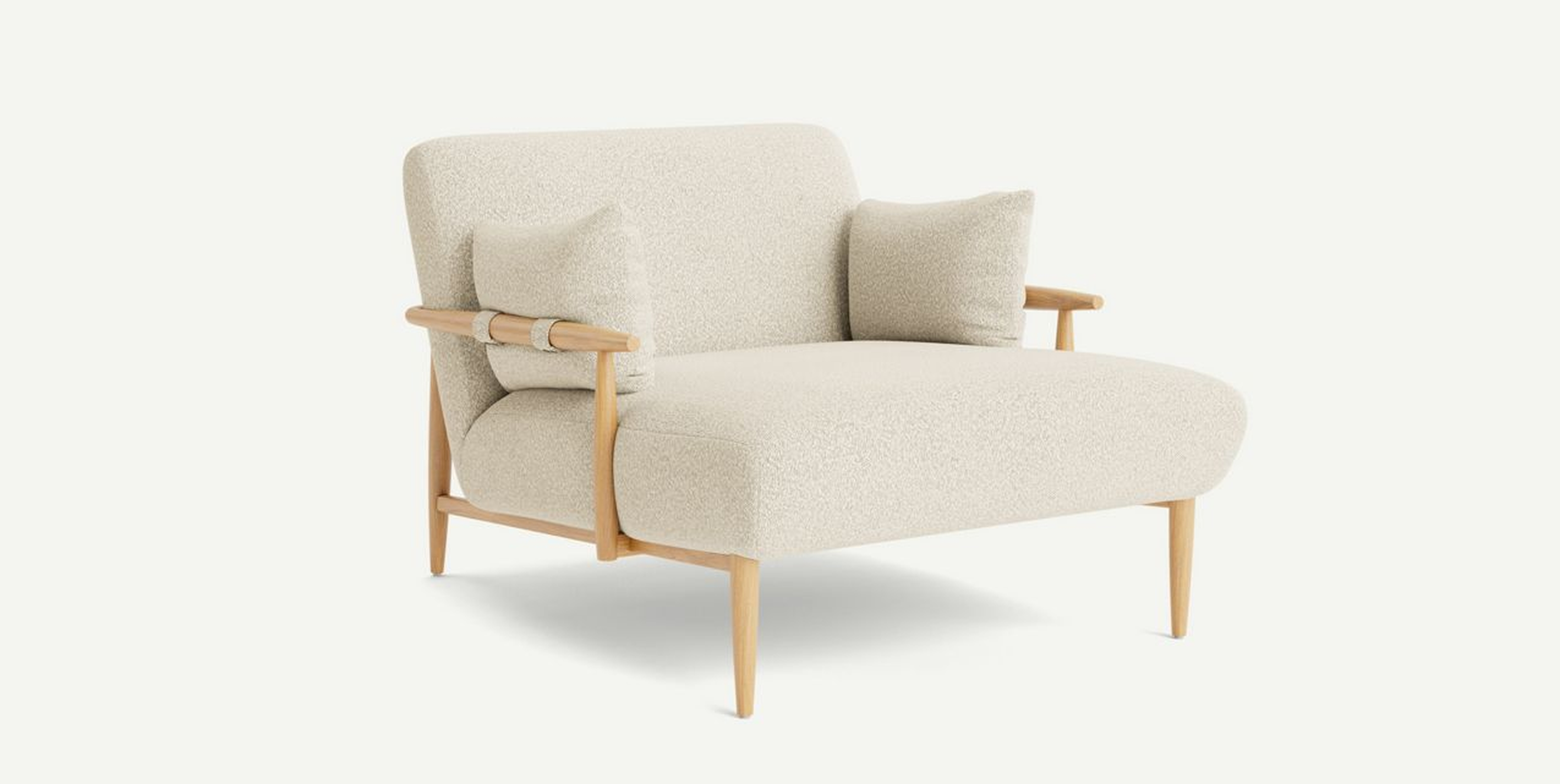 Kershaw Chaise Boucle, Ivory - Anthropologie