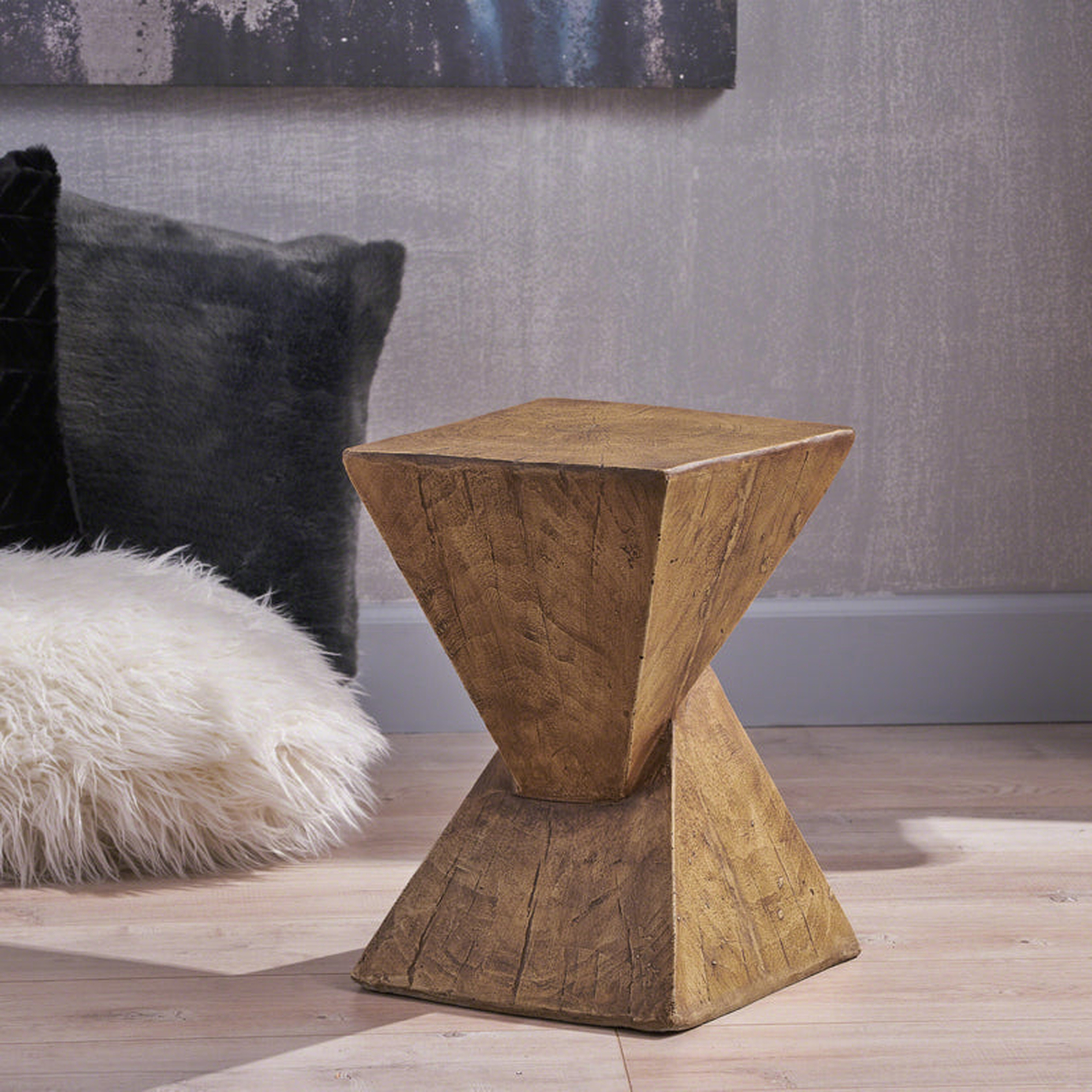 Contour & Co. | Hourglass Modern Side Table - Walker Edison