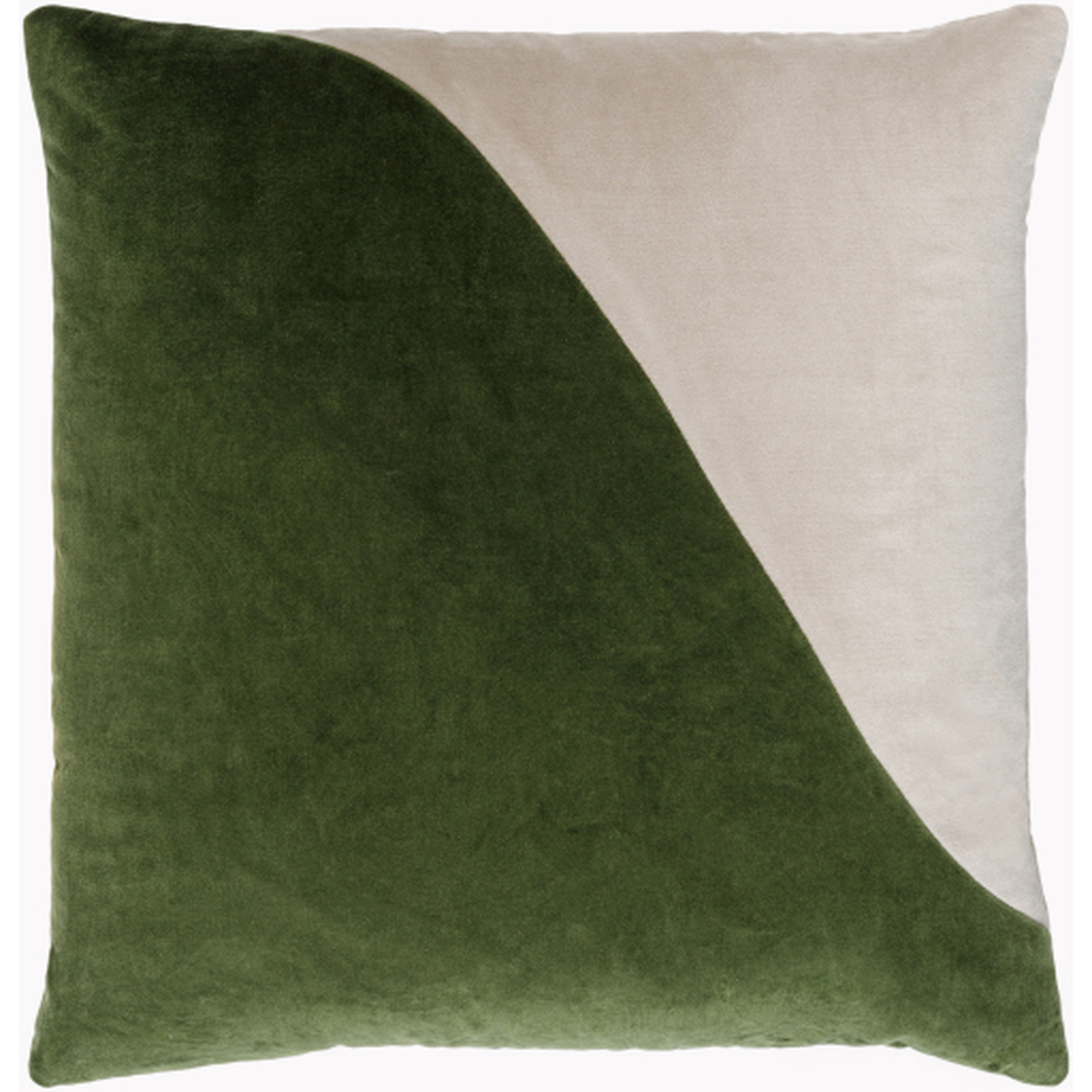 Cotton Velvet CV-072 18"L x 18"W Polyester Filled Pillow - Surya