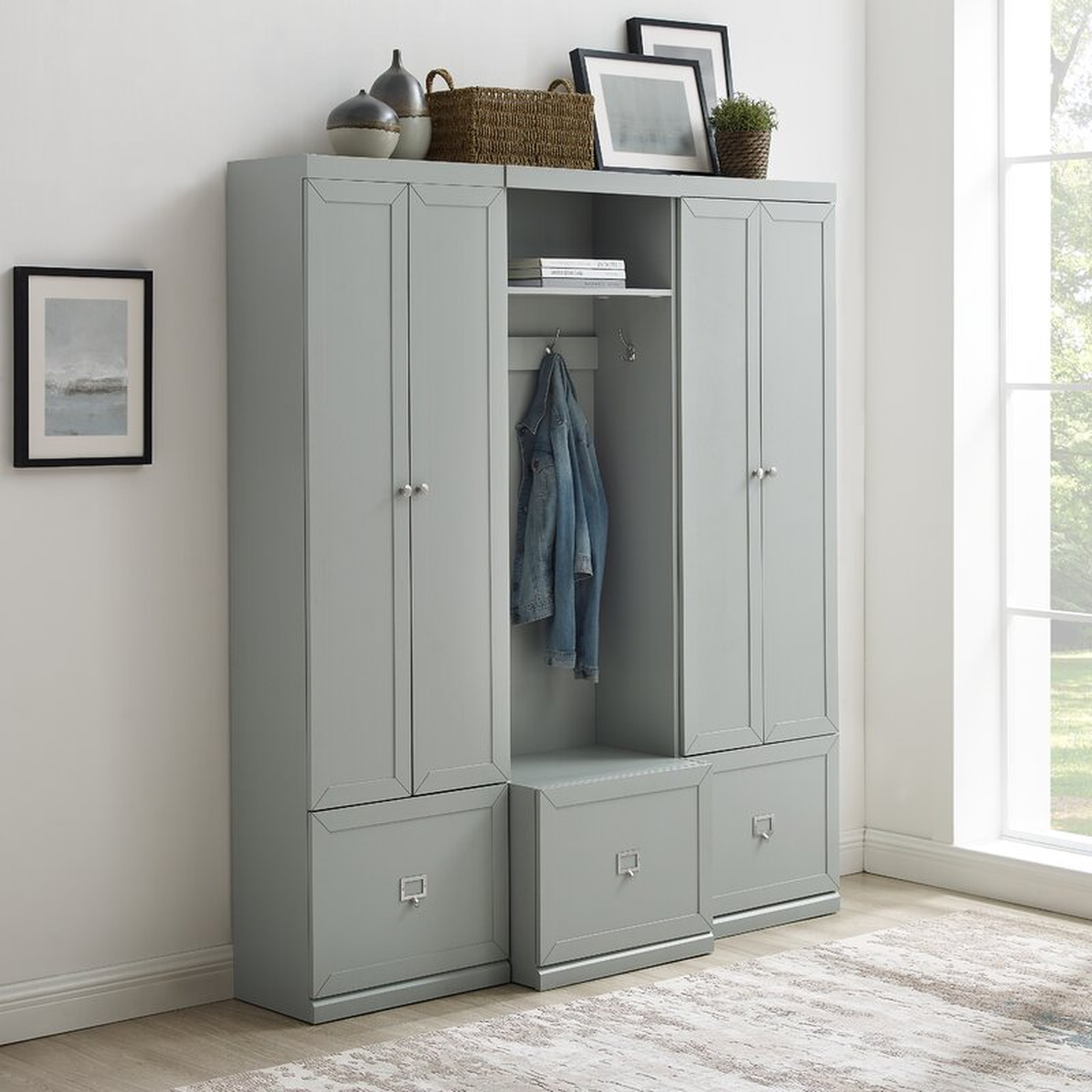 Crestshire Hall Tree 66'' Wide - Wayfair
