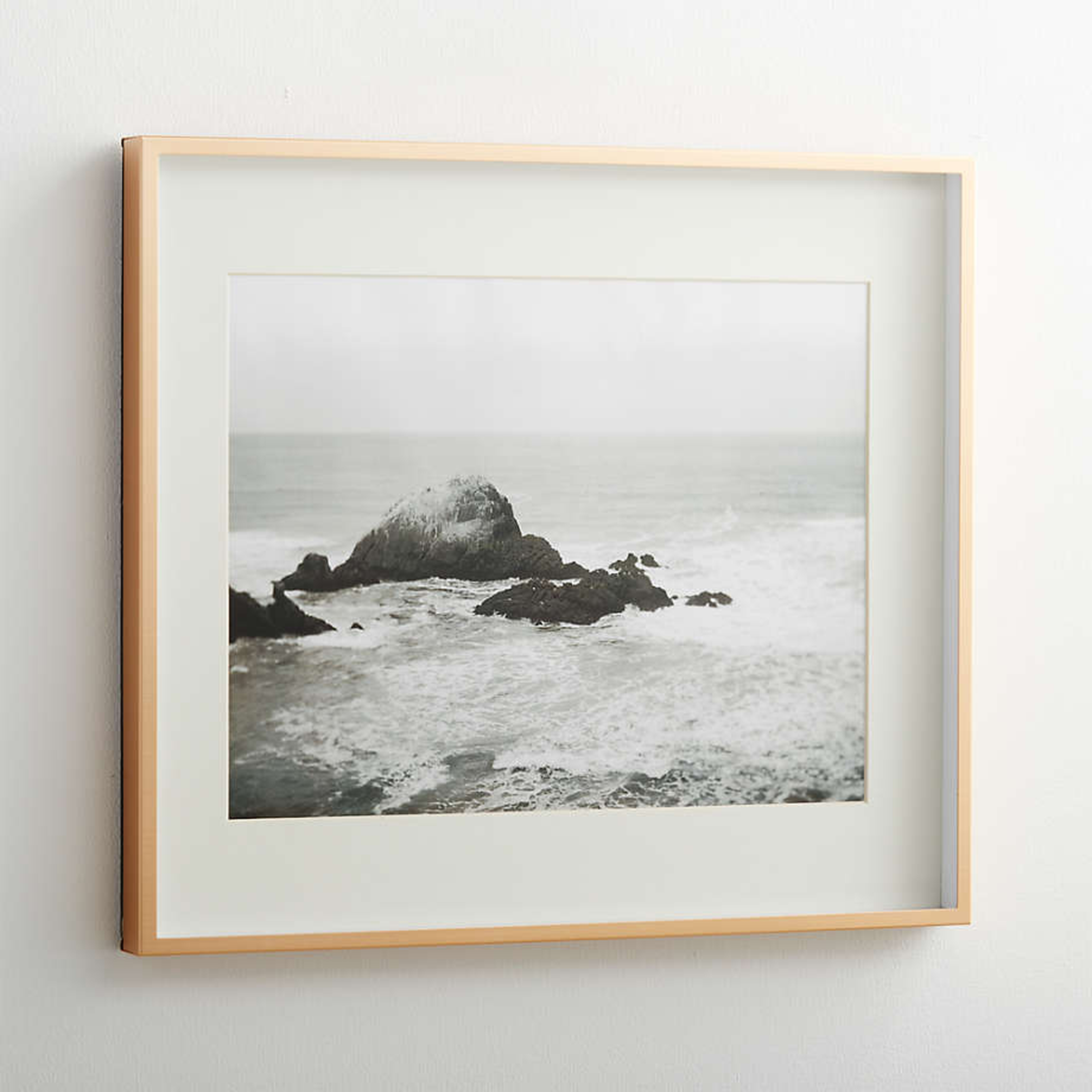 Brushed Brass 11x14 Wall Picture Frame - Crate and Barrel