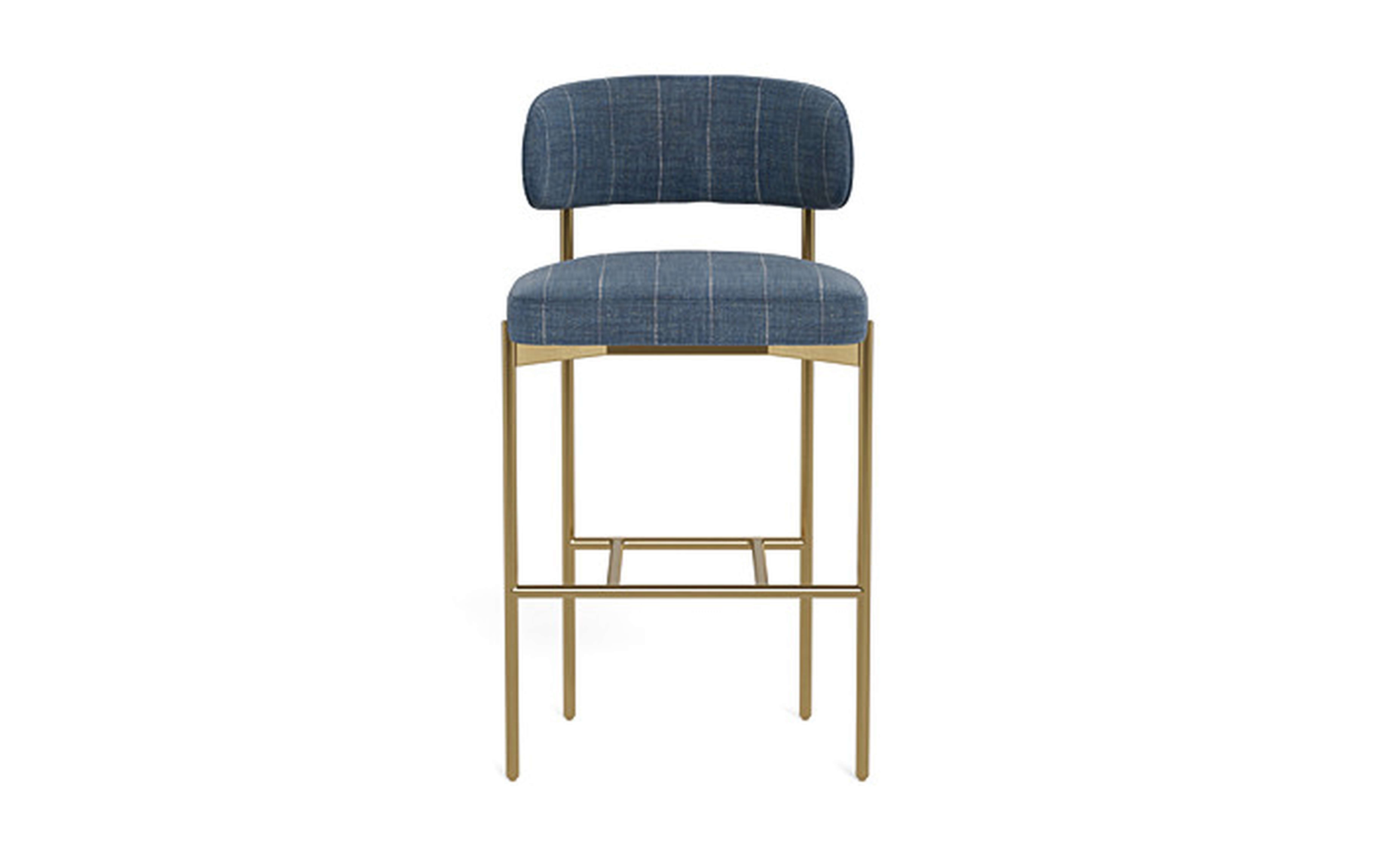 Hollis Metal Framed Upholstered Bar Stool - Interior Define