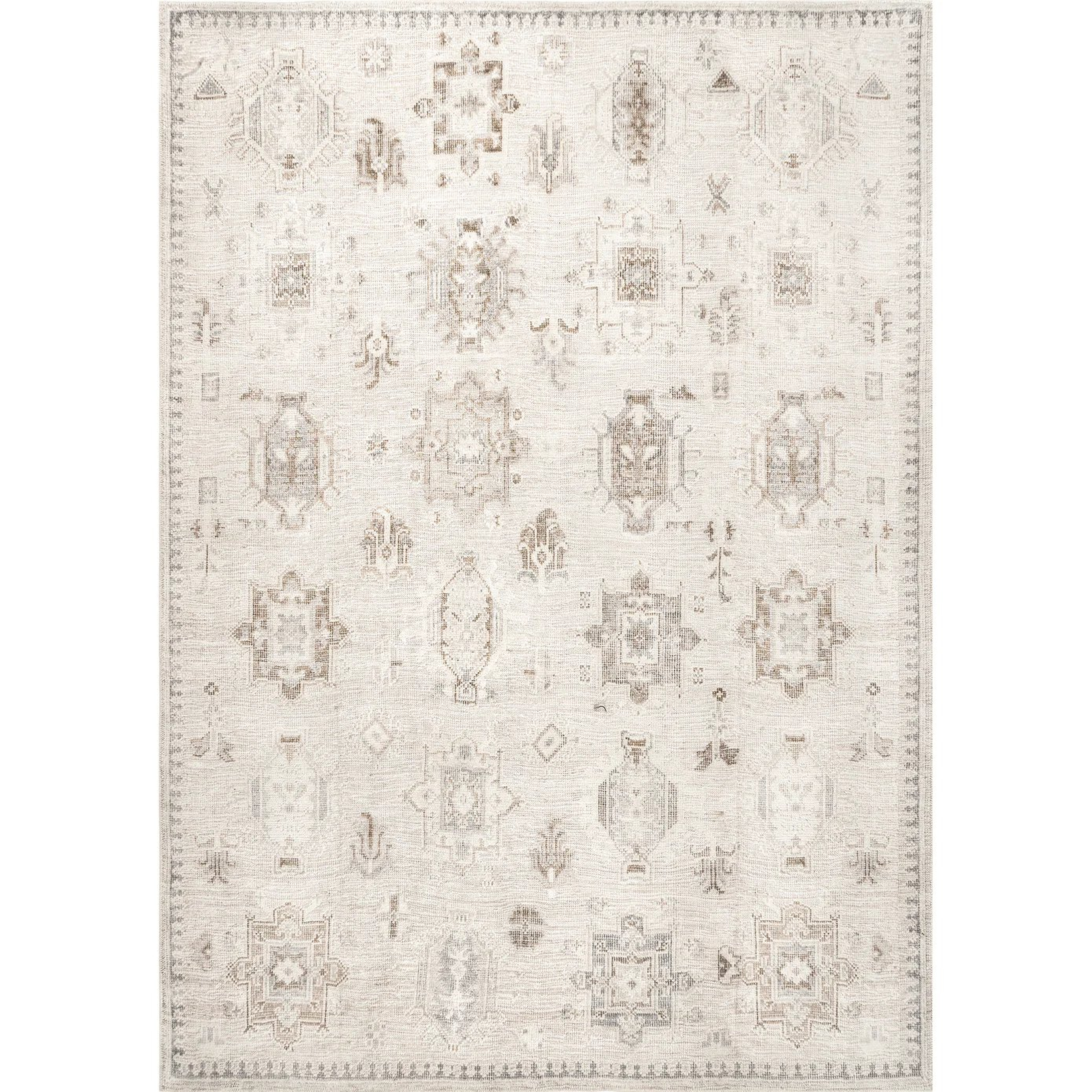 Krystin Distressed Machine Washable Area Rug,  6´ x 9' - nuloom