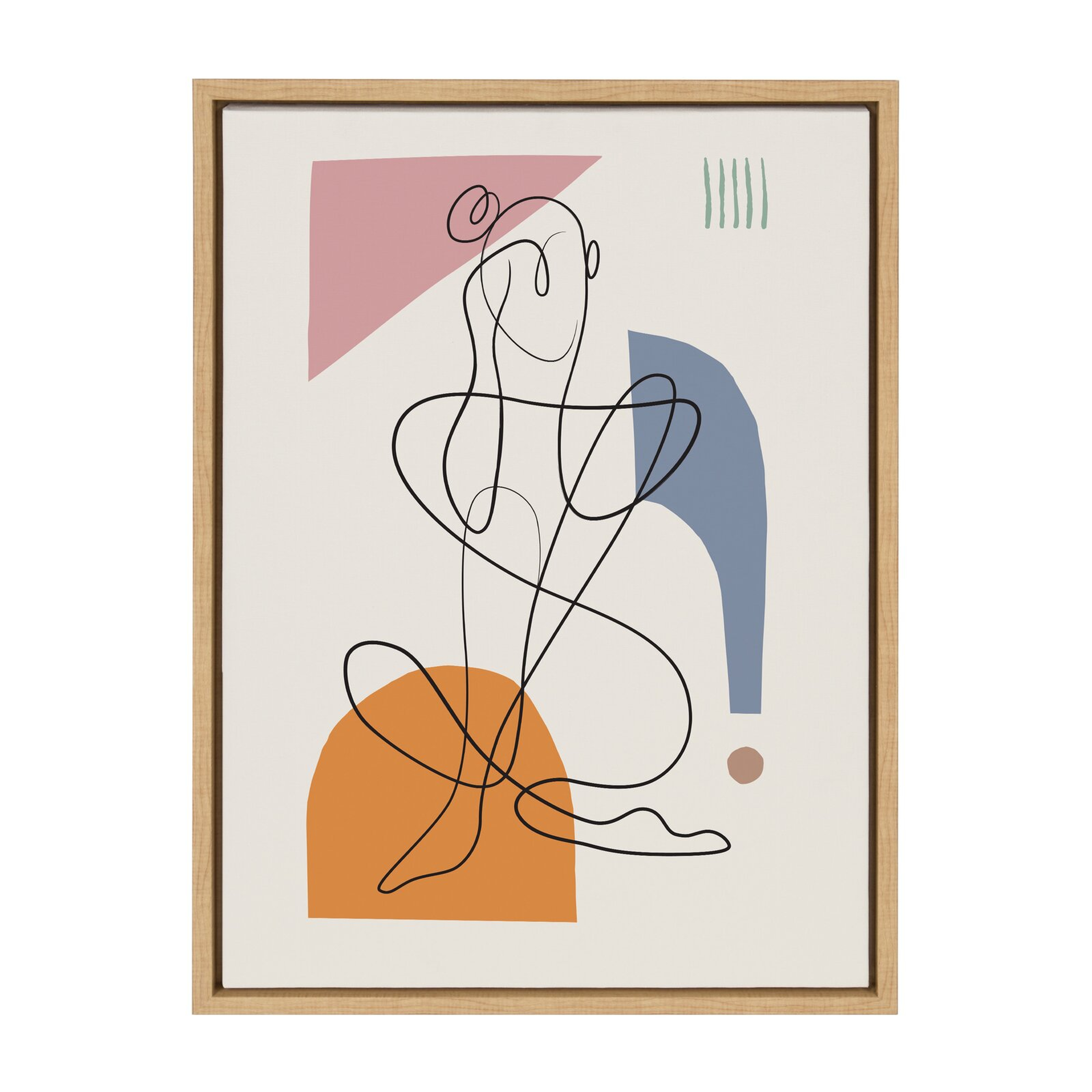 'Thinking Of You' by Rachel Lee - Floater Frame Painting Print on Canvas - Wayfair