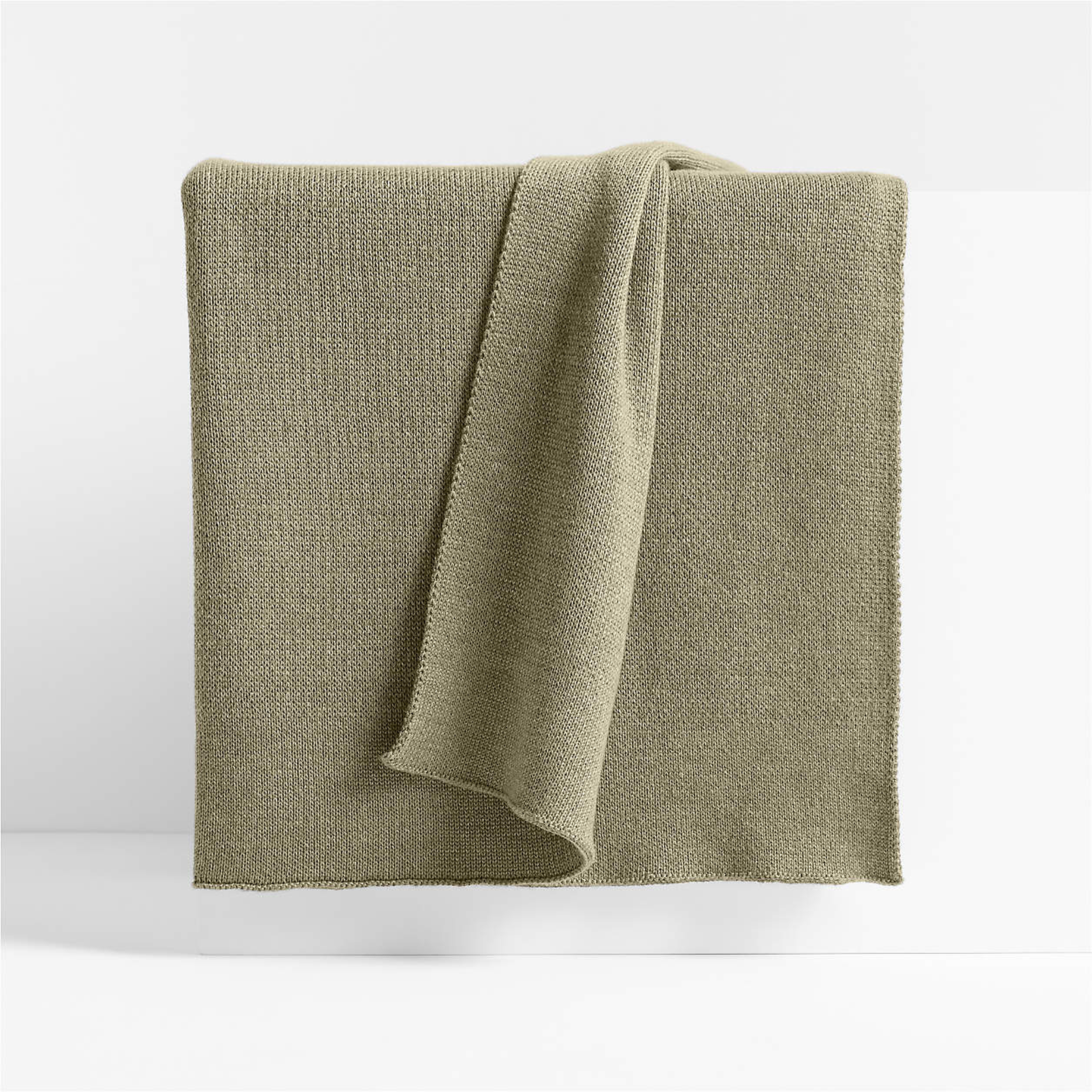 Calda Chantilly 70"x55" Garden Green Throw Blanket - Crate and Barrel