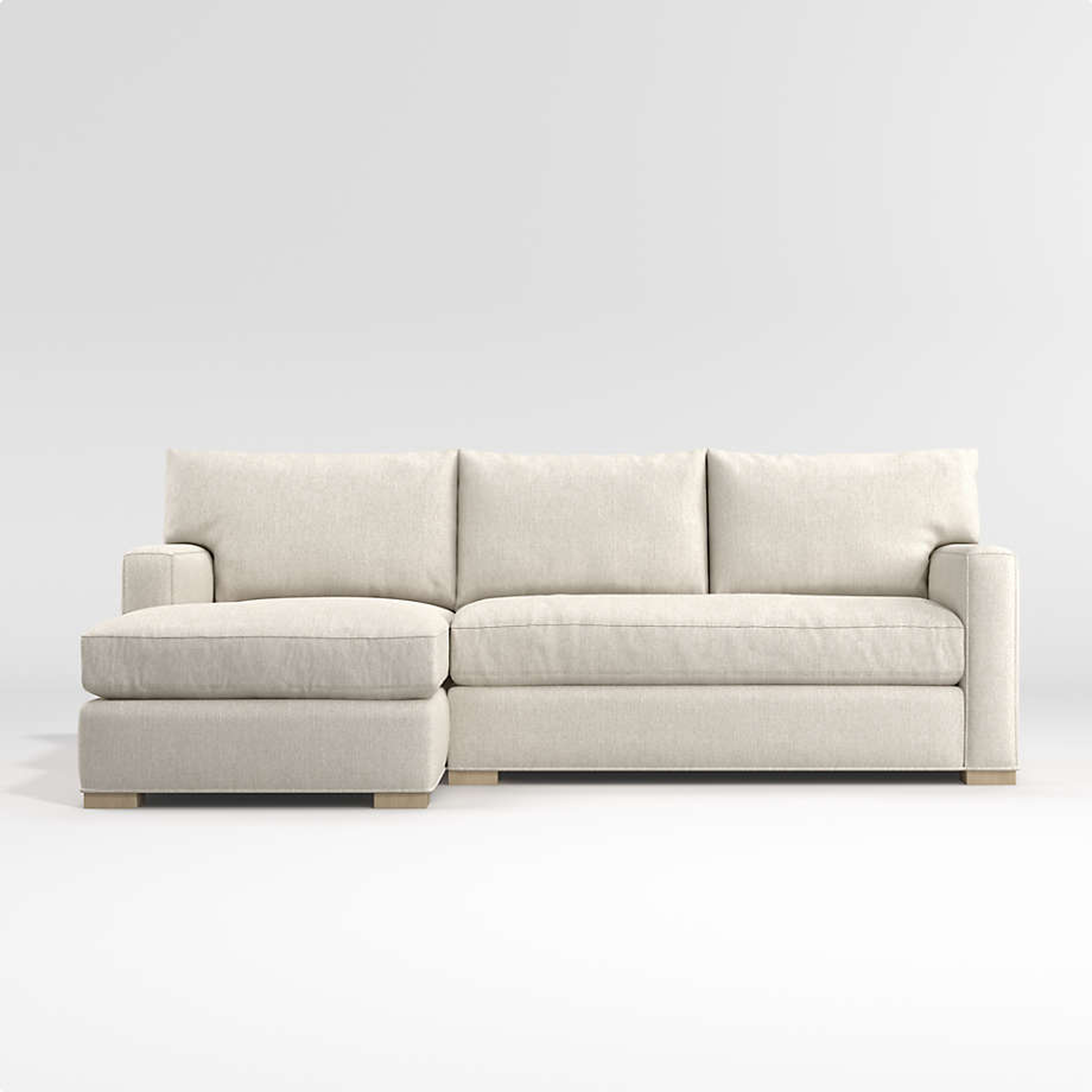Axis Bench 2-Piece Sectional Sofa - Crate and Barrel