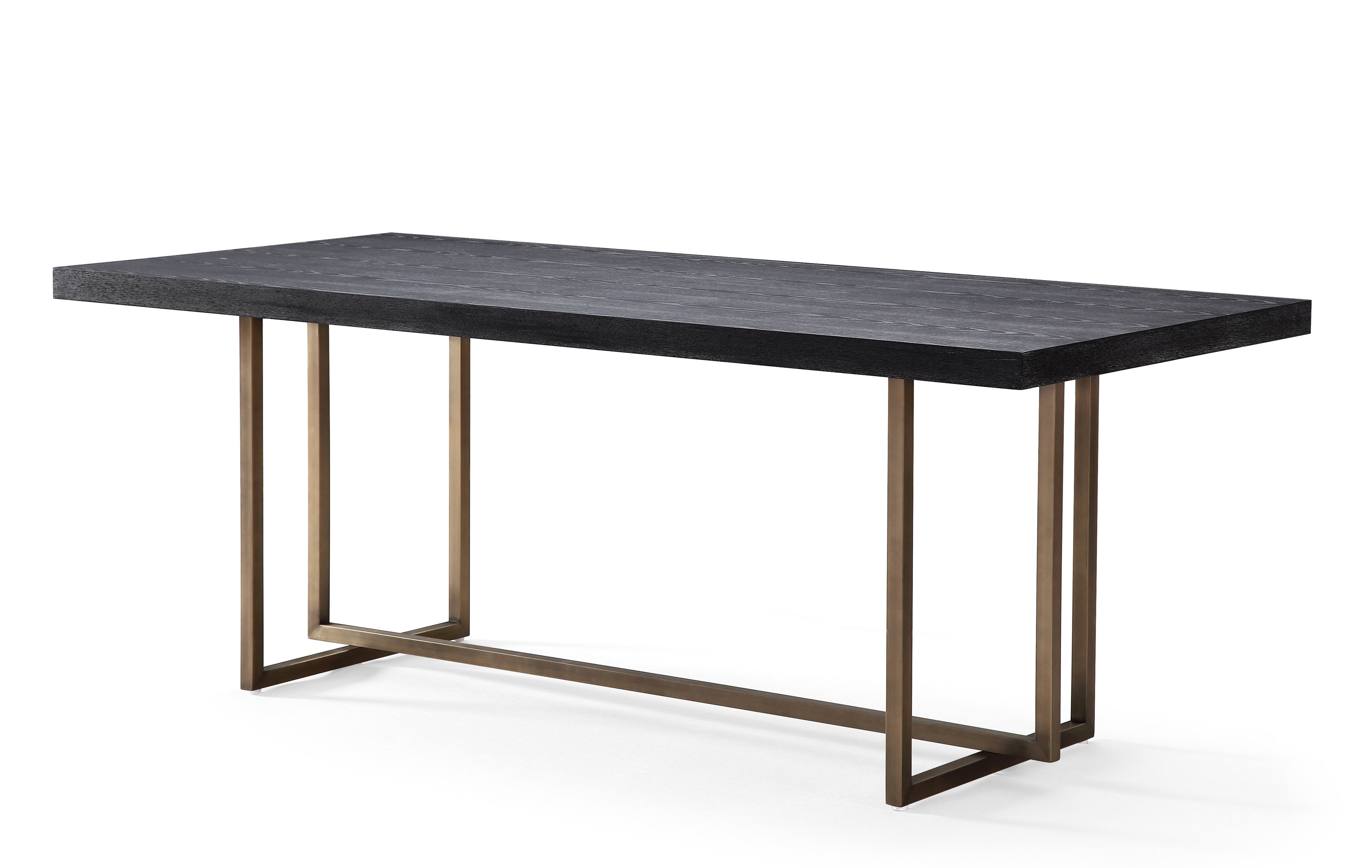 Lola Black 79 Inch Dining Table - Maren Home