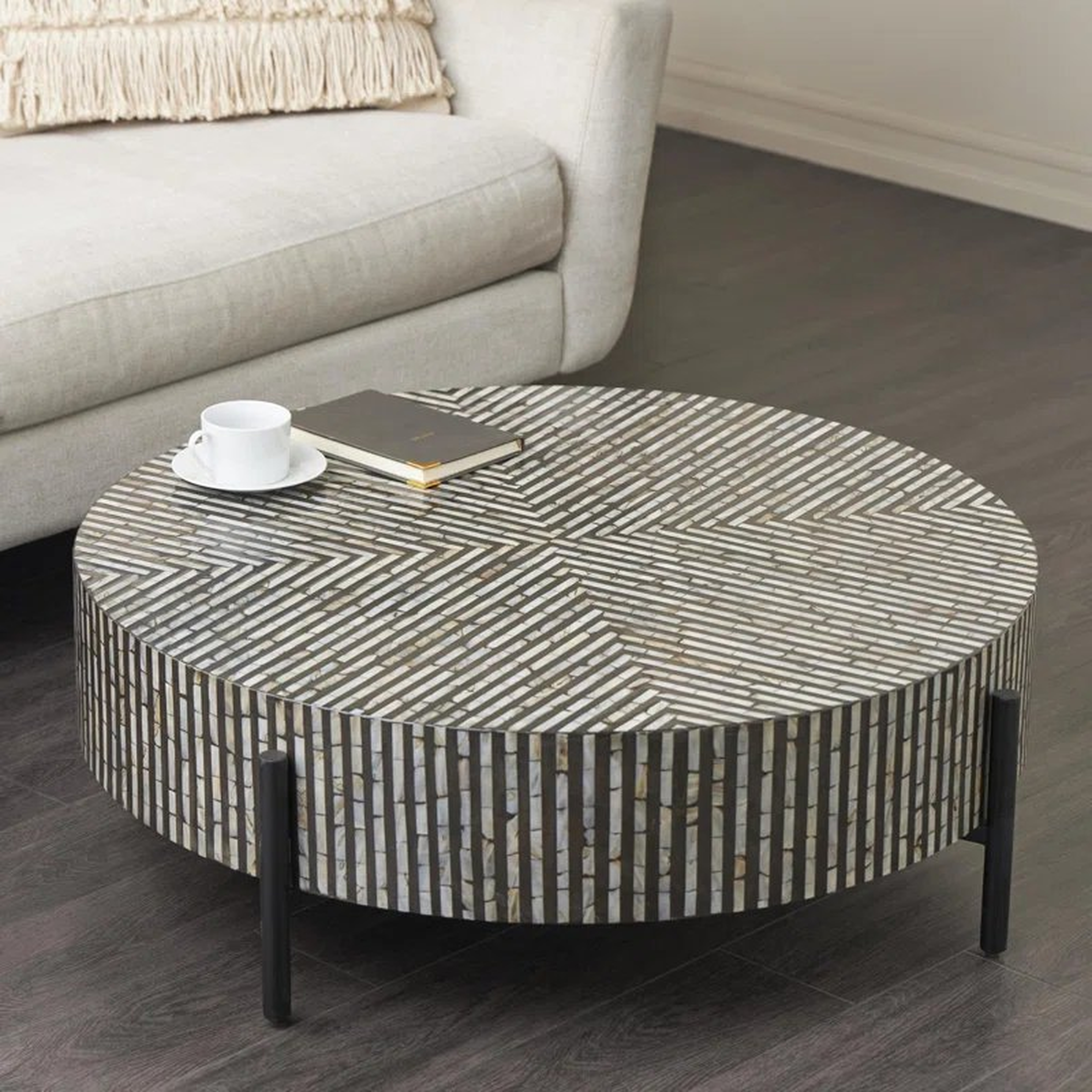 47.25" Coffee Table Cocktail Table - Wayfair