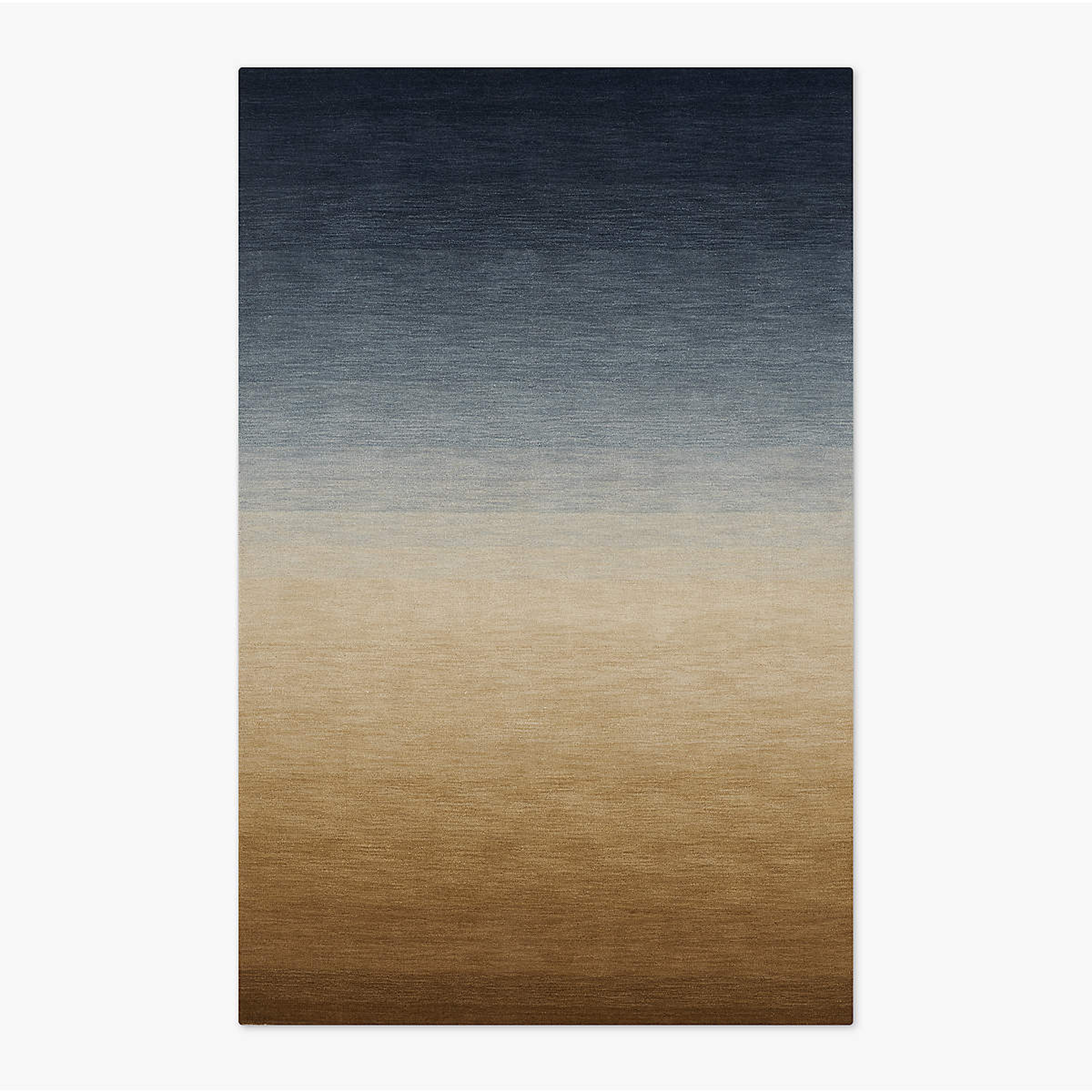 Bicoastal Hand Woven Navy Area Rug 8'x10' - CB2