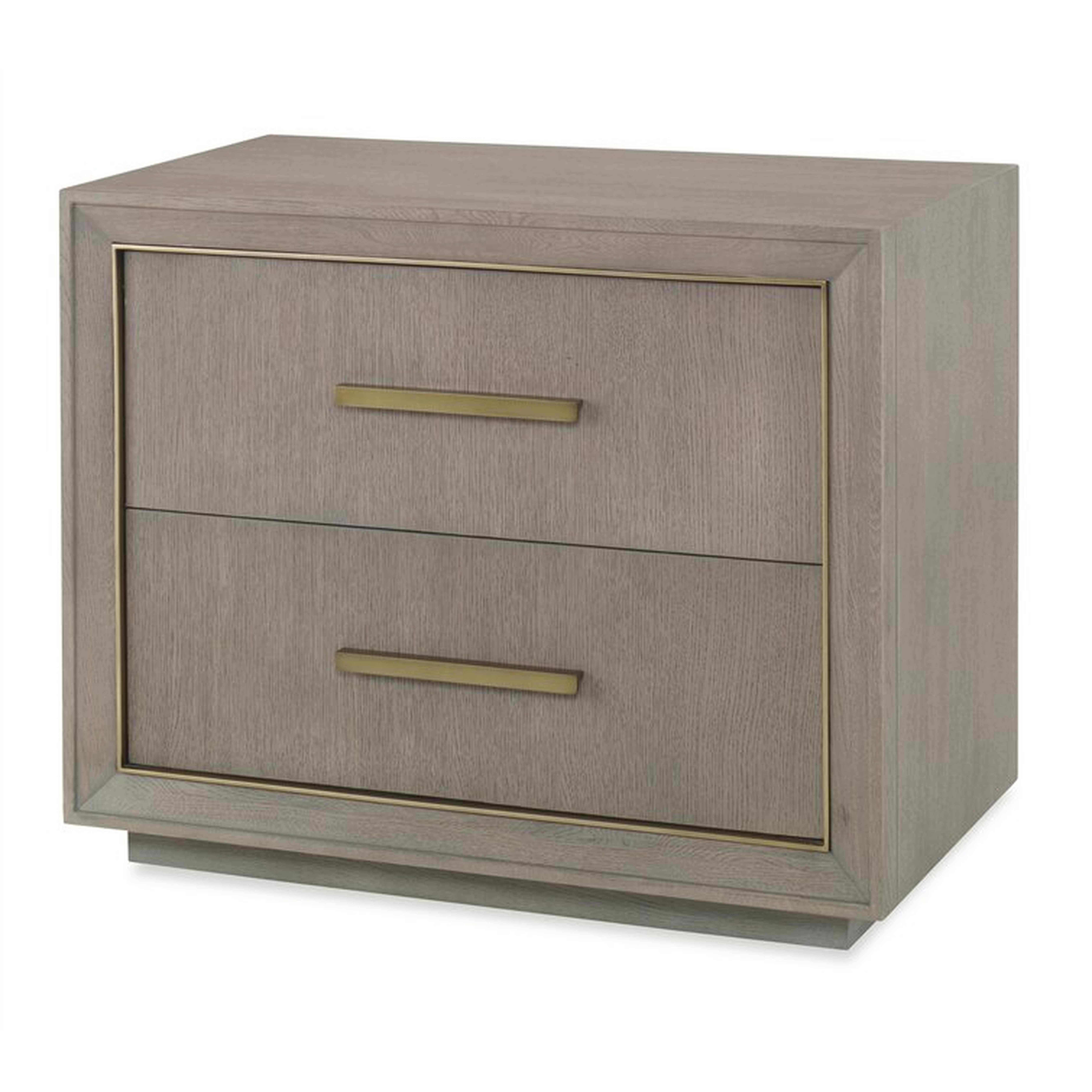 Century Monarch Kendall 2 - Drawer Nightstand in Gray - Perigold