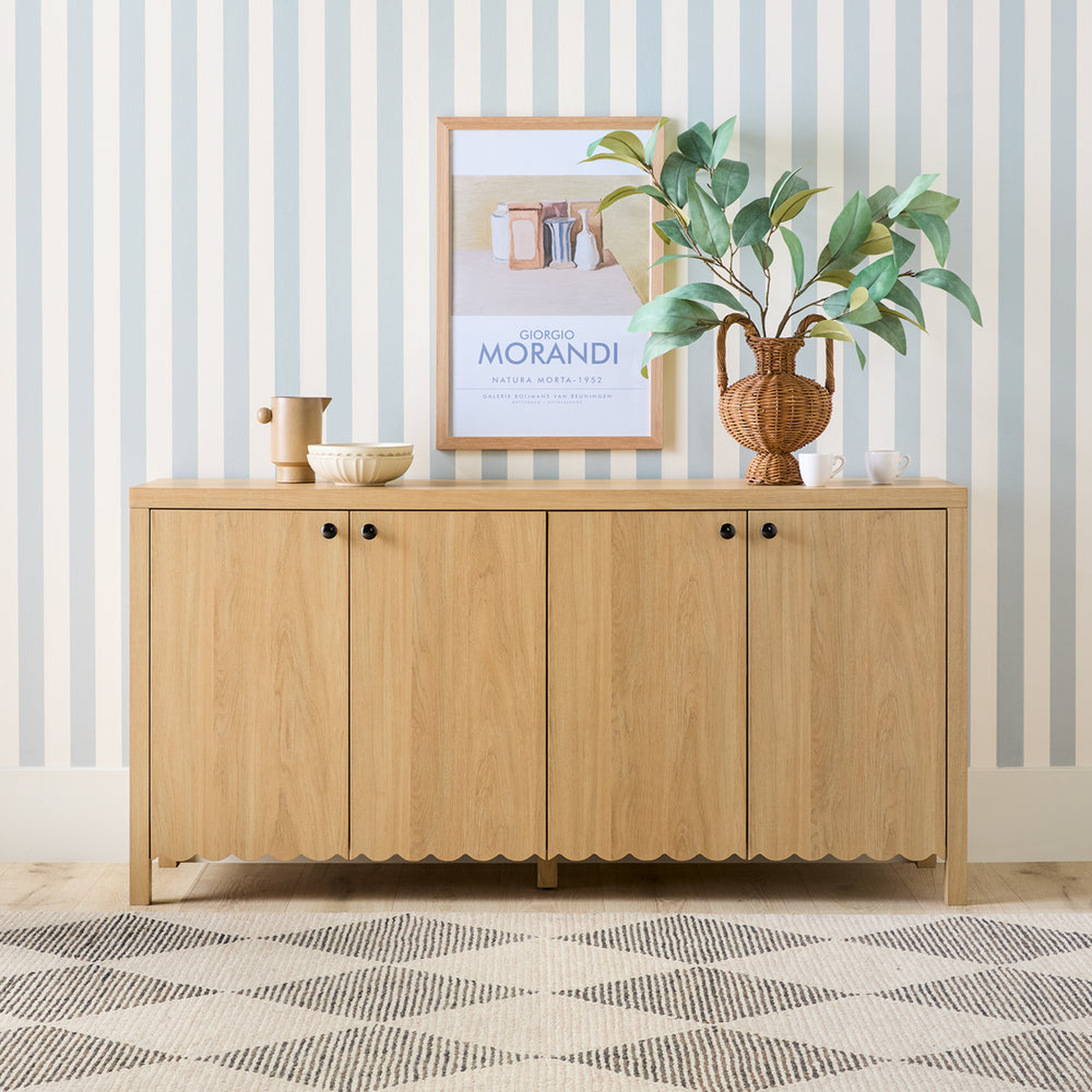 Paisley 60" Modern Scalloped TV Stand - Walker Edison