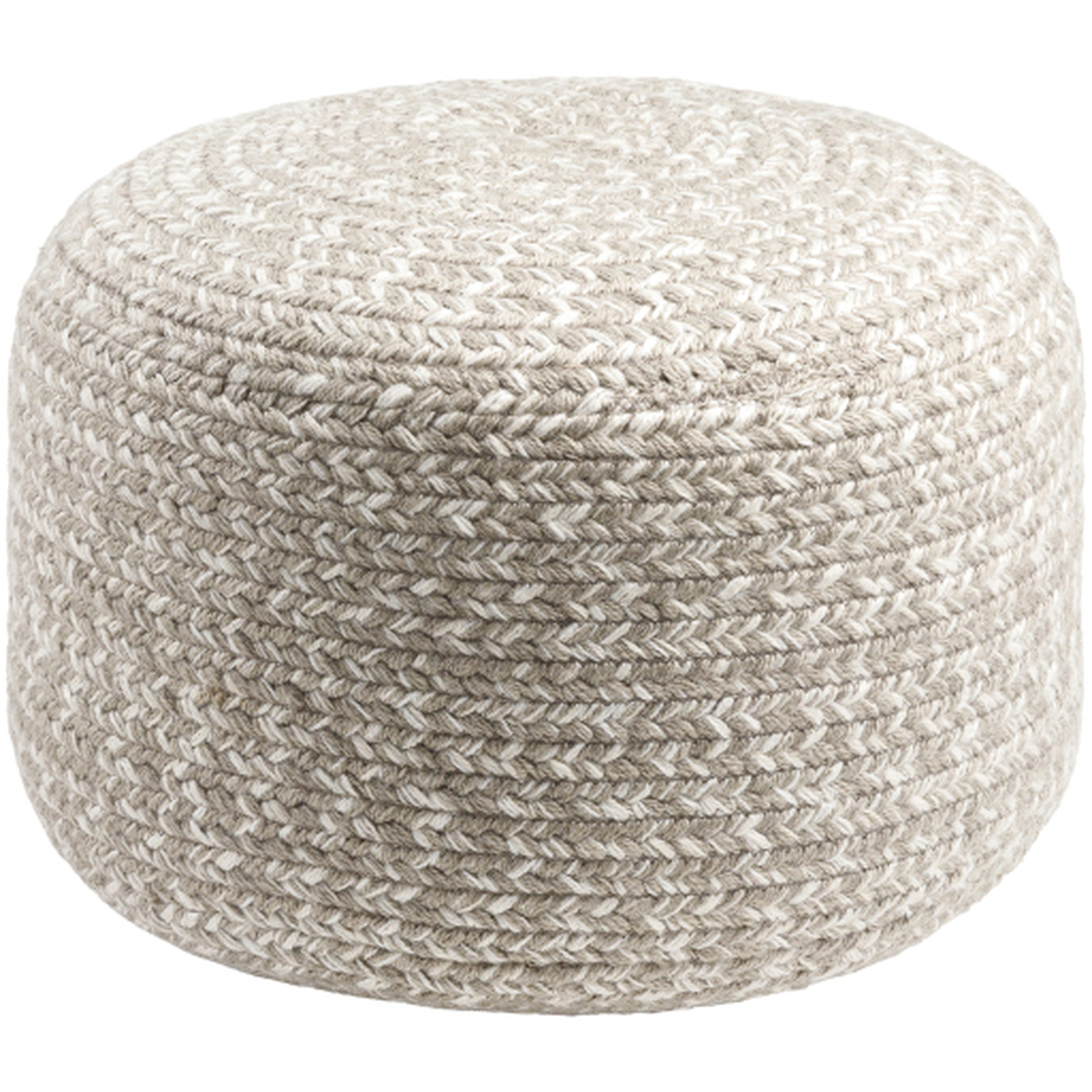 Livabliss Entwined Hand Woven Pouf - Surya