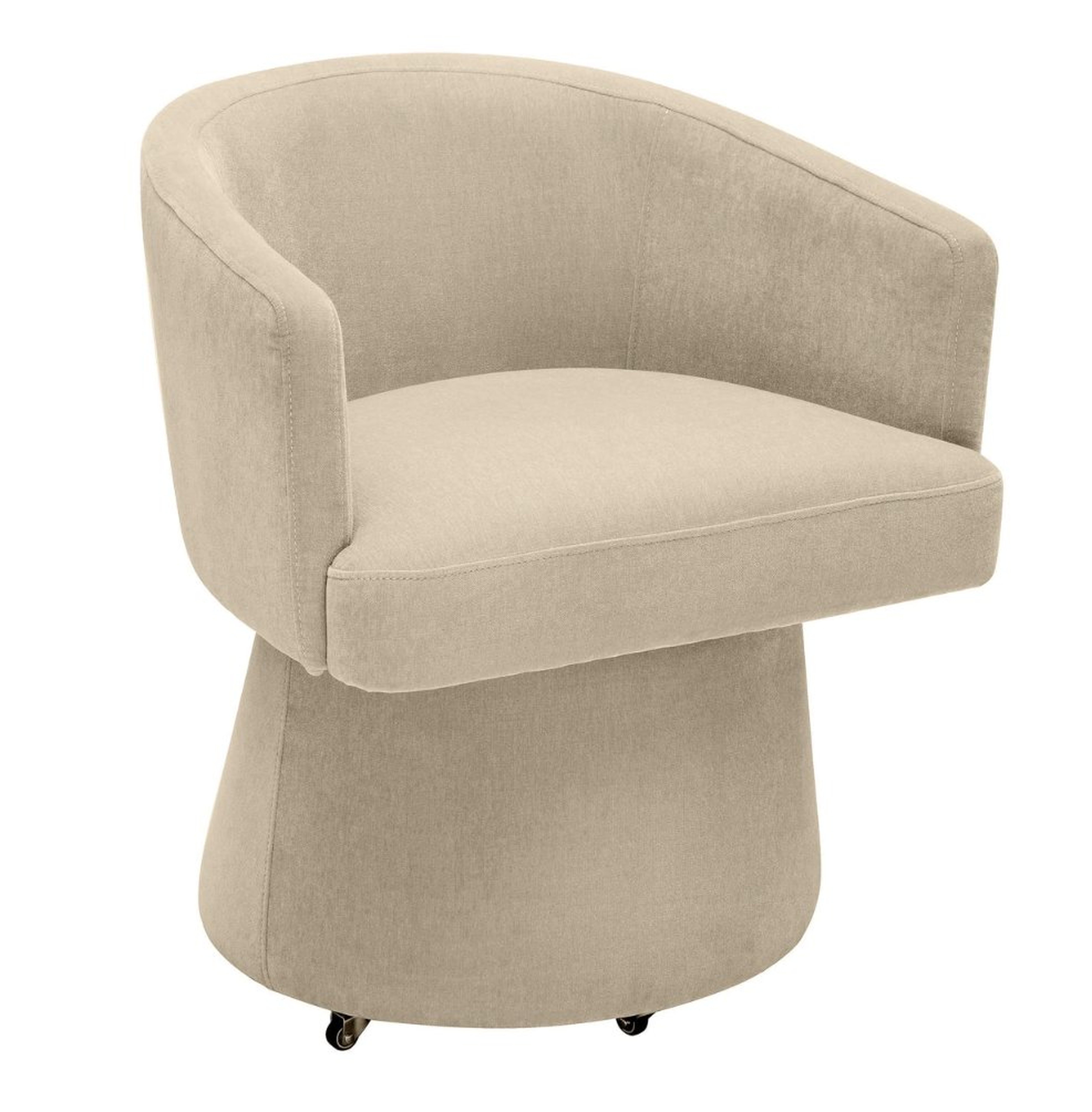 Kristen Upcycled Skye Rolling Desk Chair - TOV FURNITURE