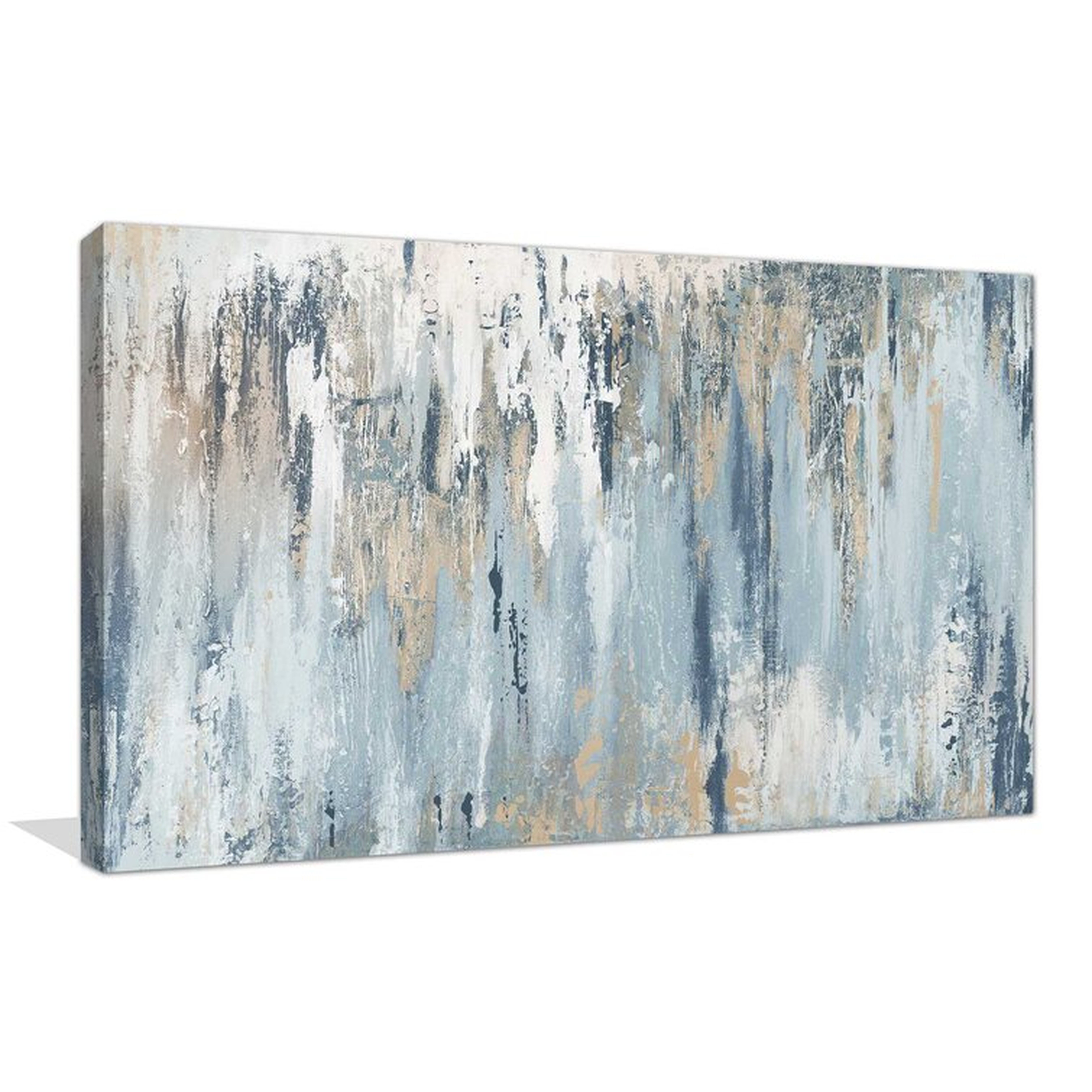 'Blue Illusion' - Painting Print - Wayfair