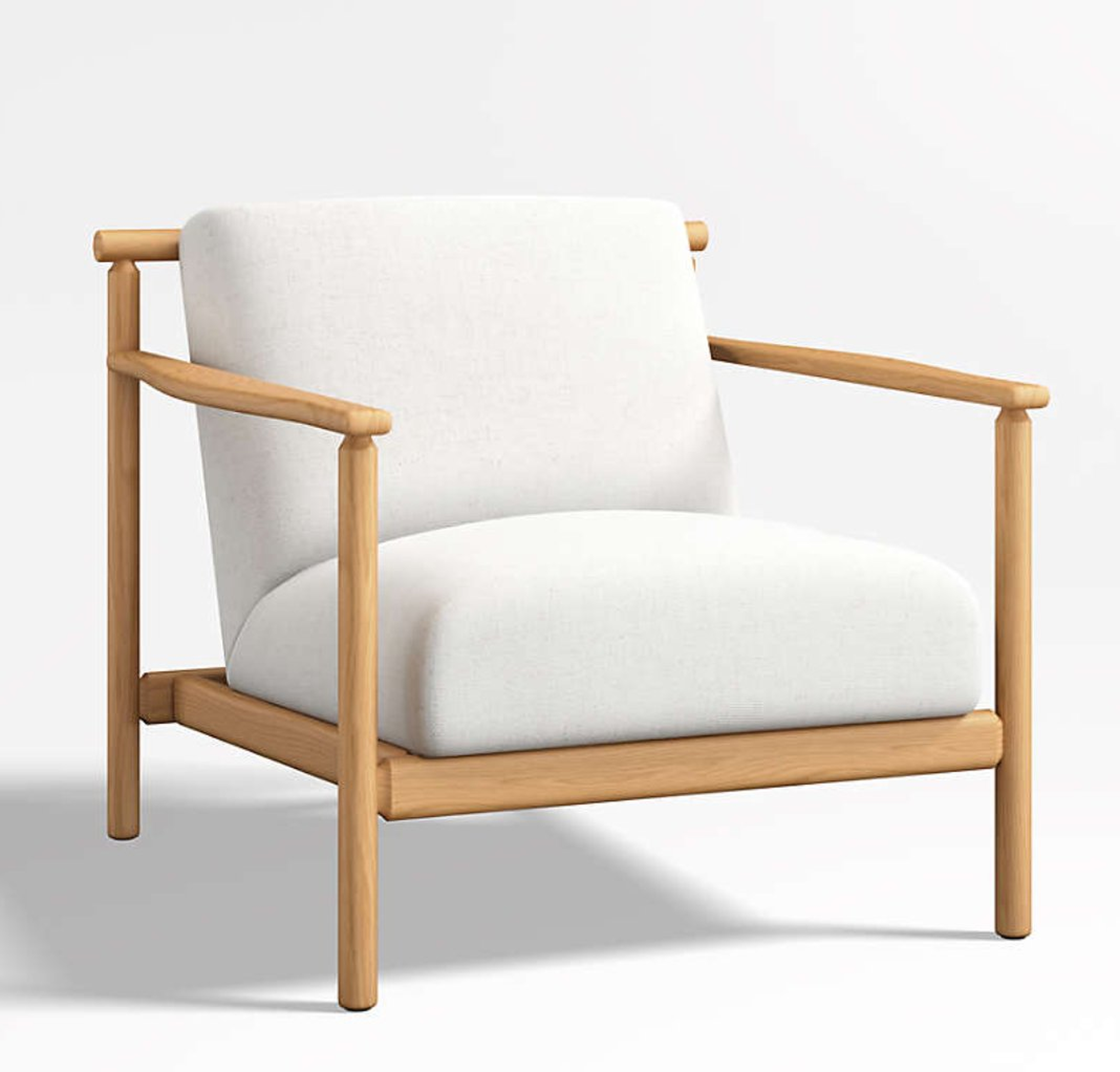 Ojai Upholstered Wood Frame Accent Chair - Crate and Barrel