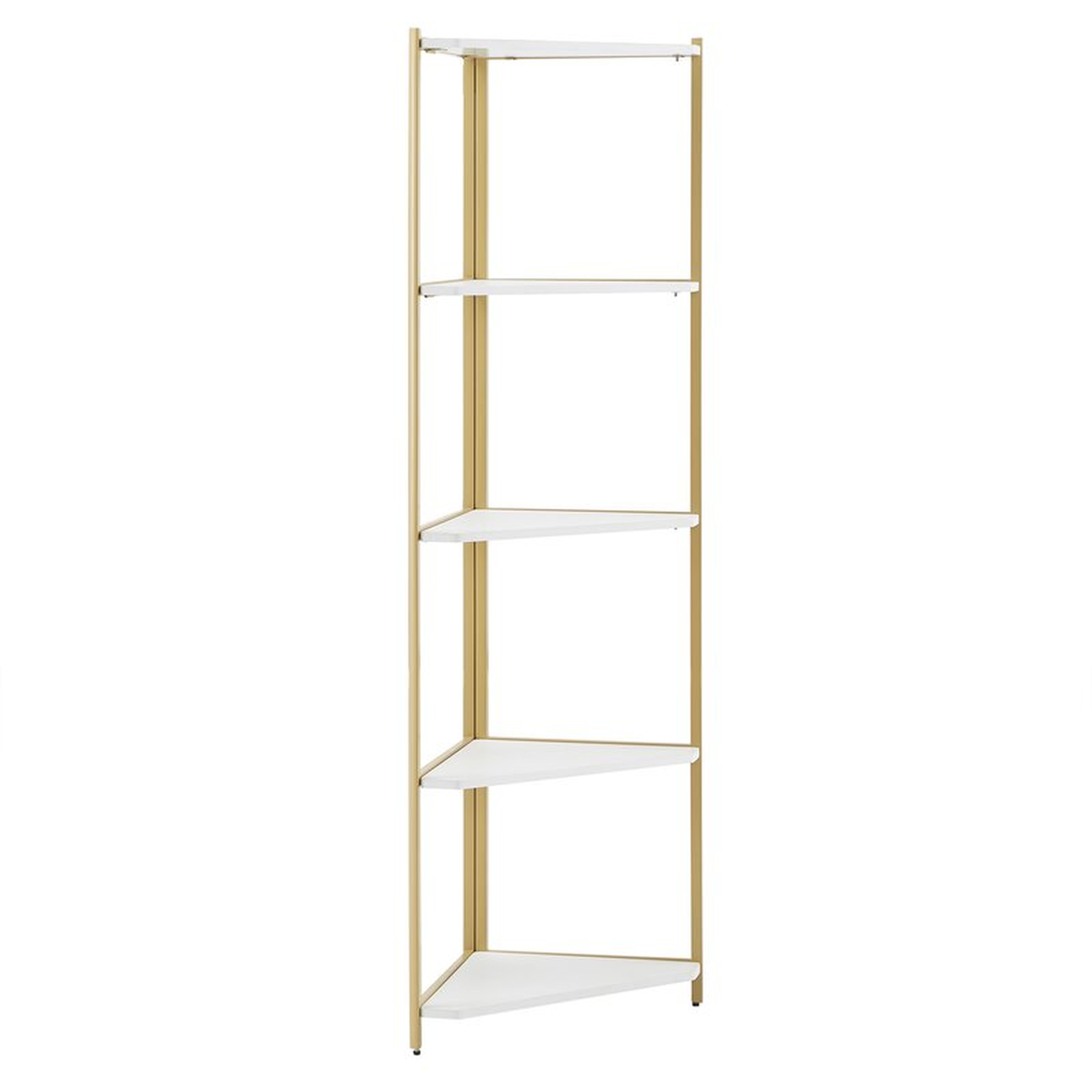 Wynton 65.2'' H x 22.7'' W Iron Corner Bookcase - Wayfair