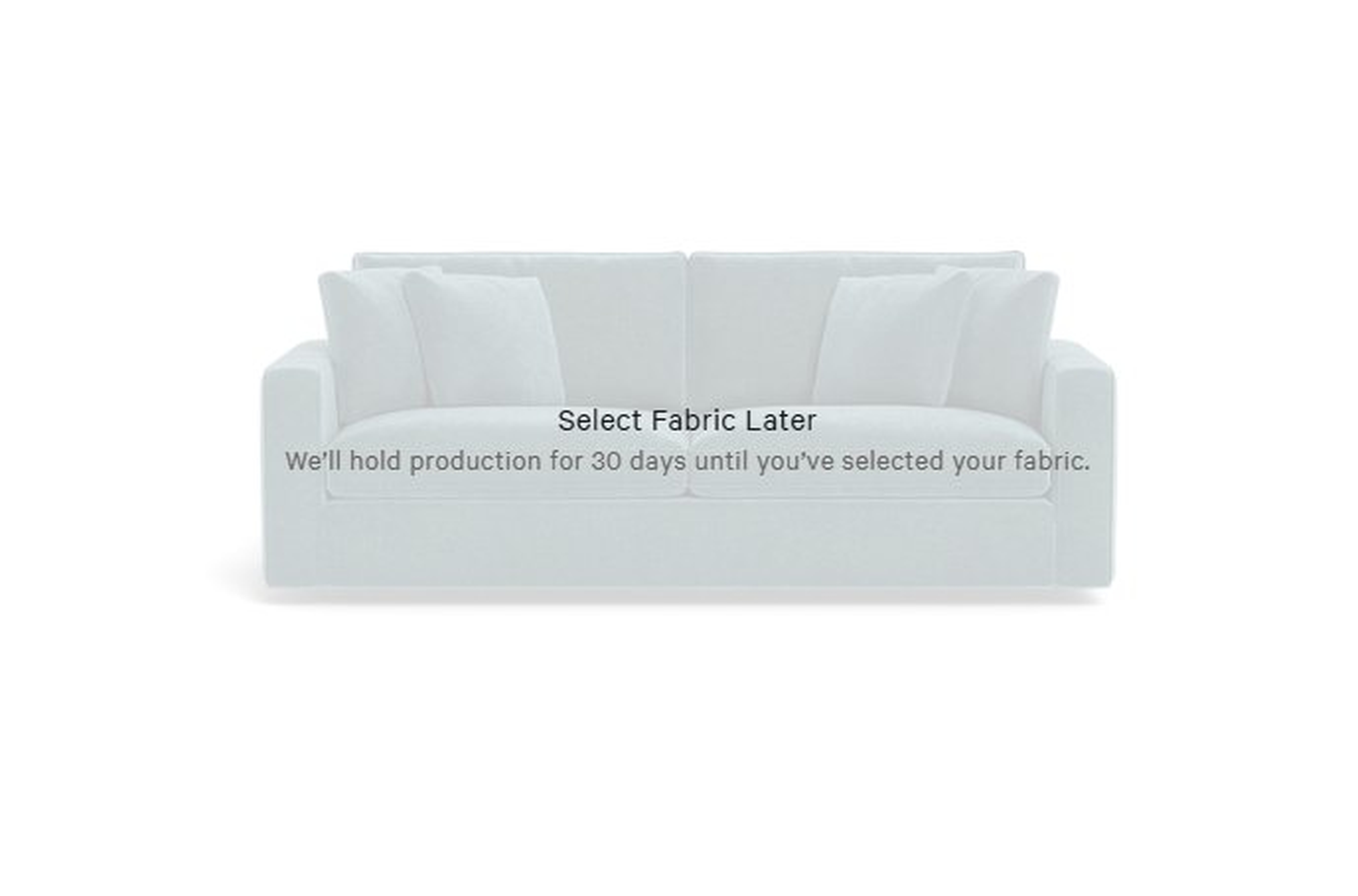 James Sleeper Sofa -Buy Now Decide later fabric - Interior Define