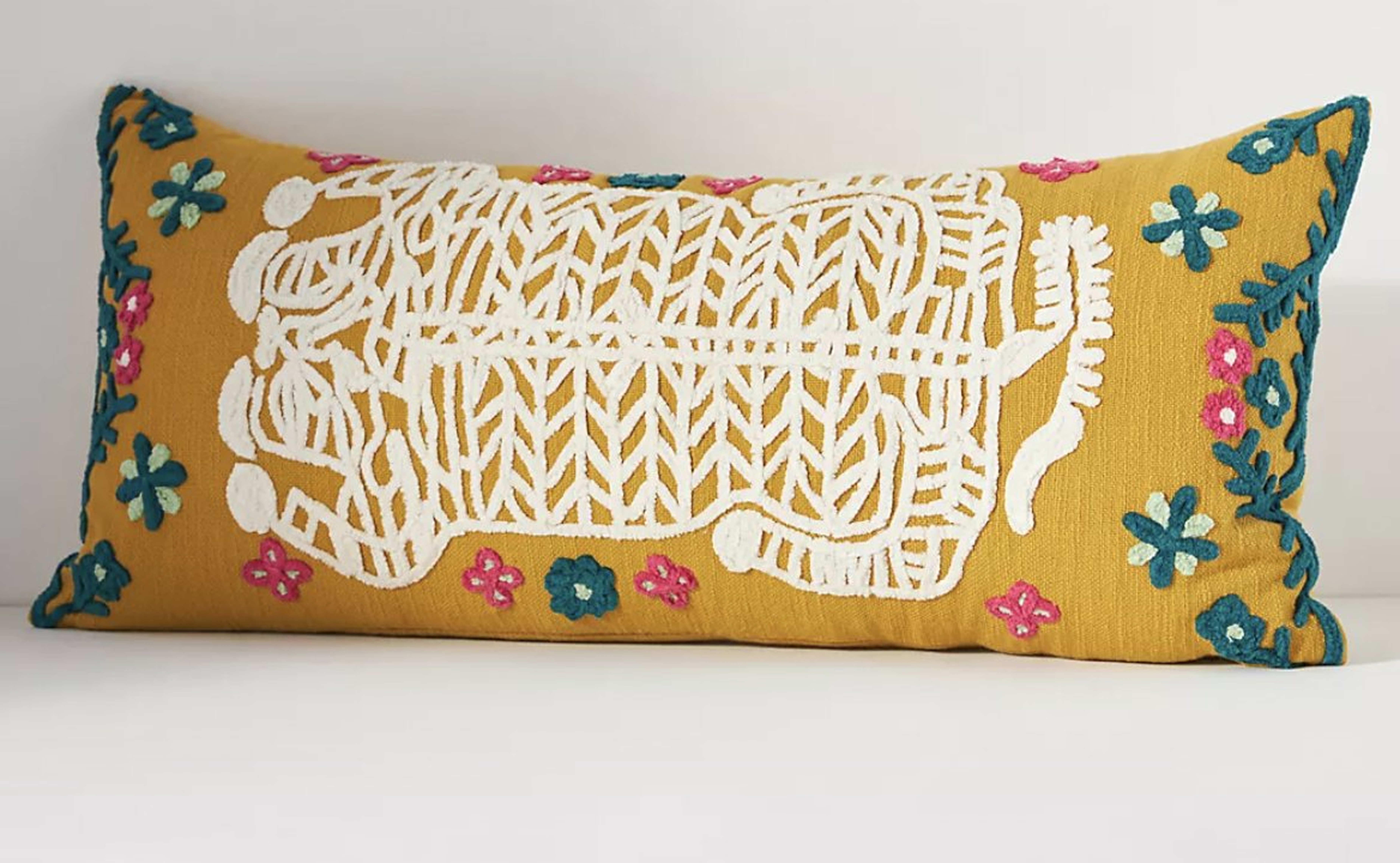 Embroidered Gael Pillow - Anthropologie