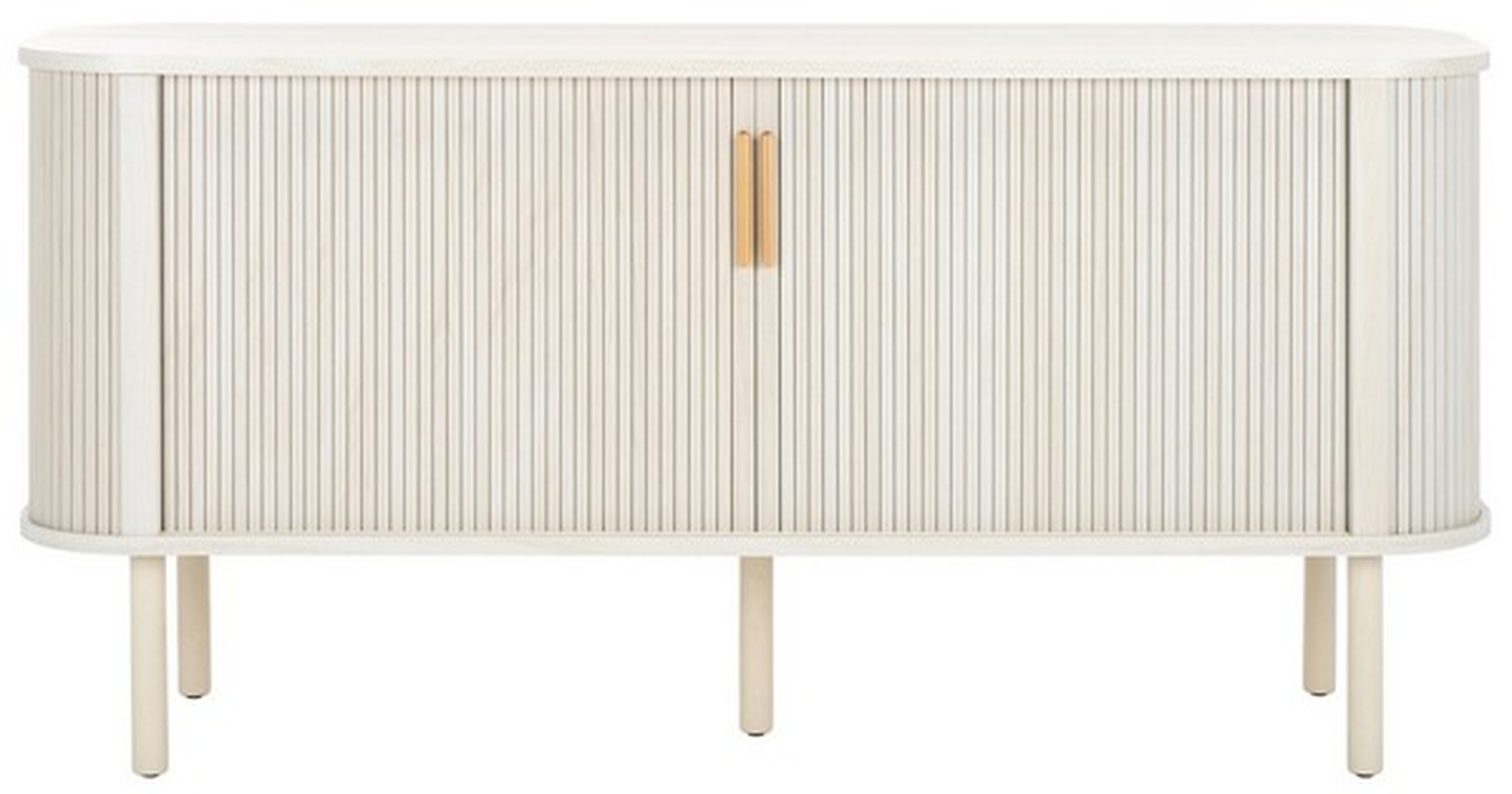 Tealla Sideboard / Media Stand - Bleached White / Gold - Safavieh - Safavieh