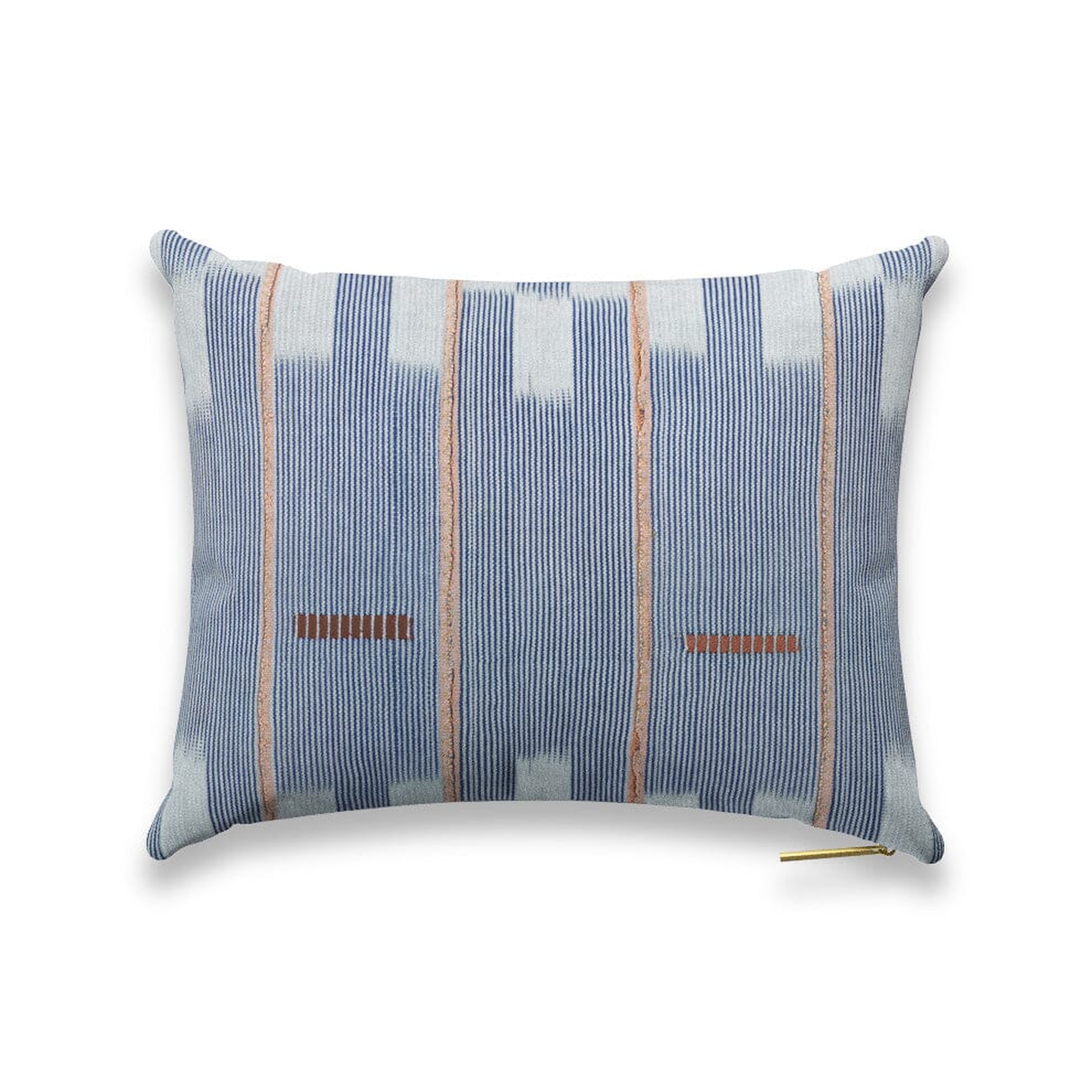 Chambray Lattice Baule Pillow - St. Frank