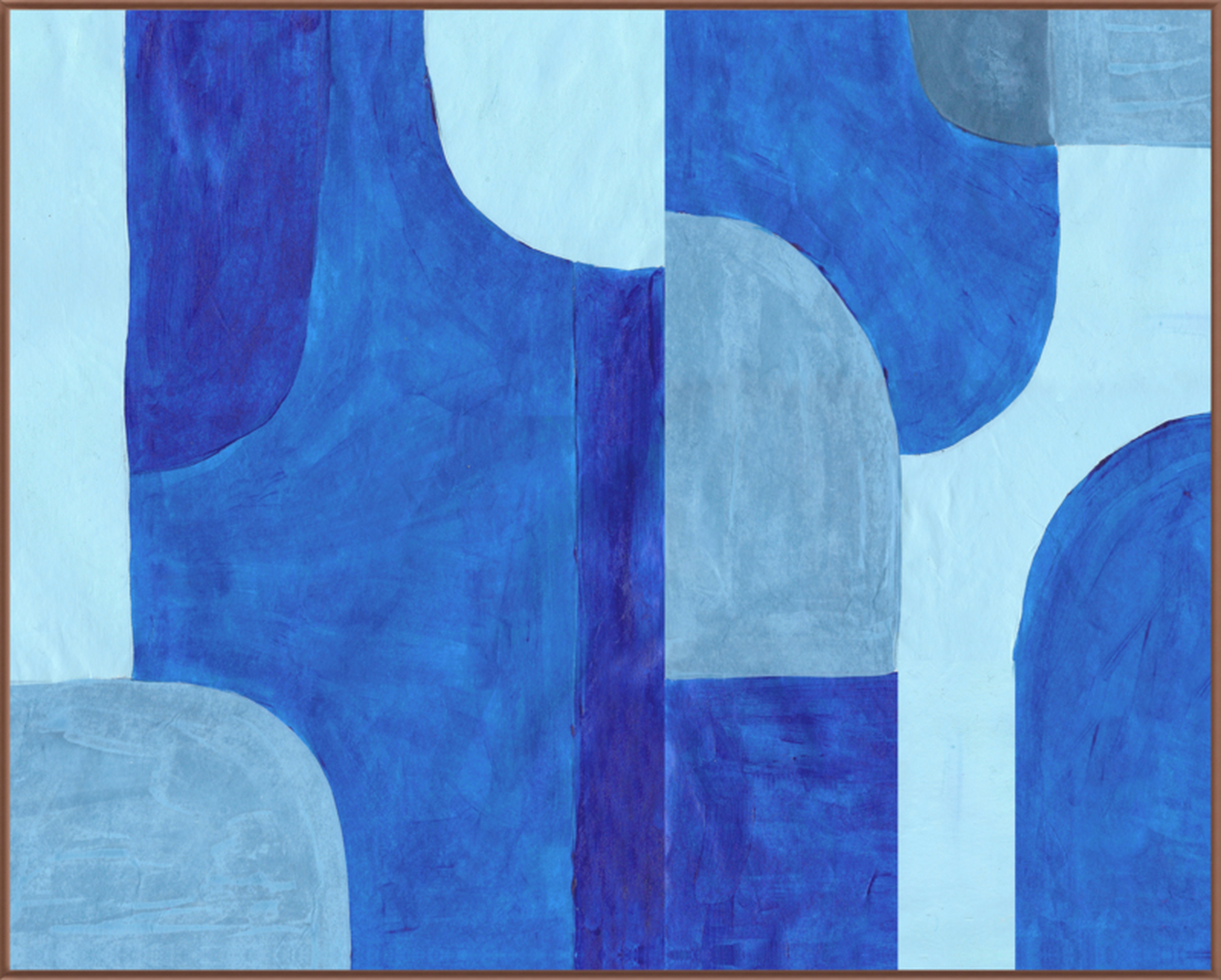 Cobalt Blocks  PinIt  BY TANIA LEIPOLD - Artfully Walls