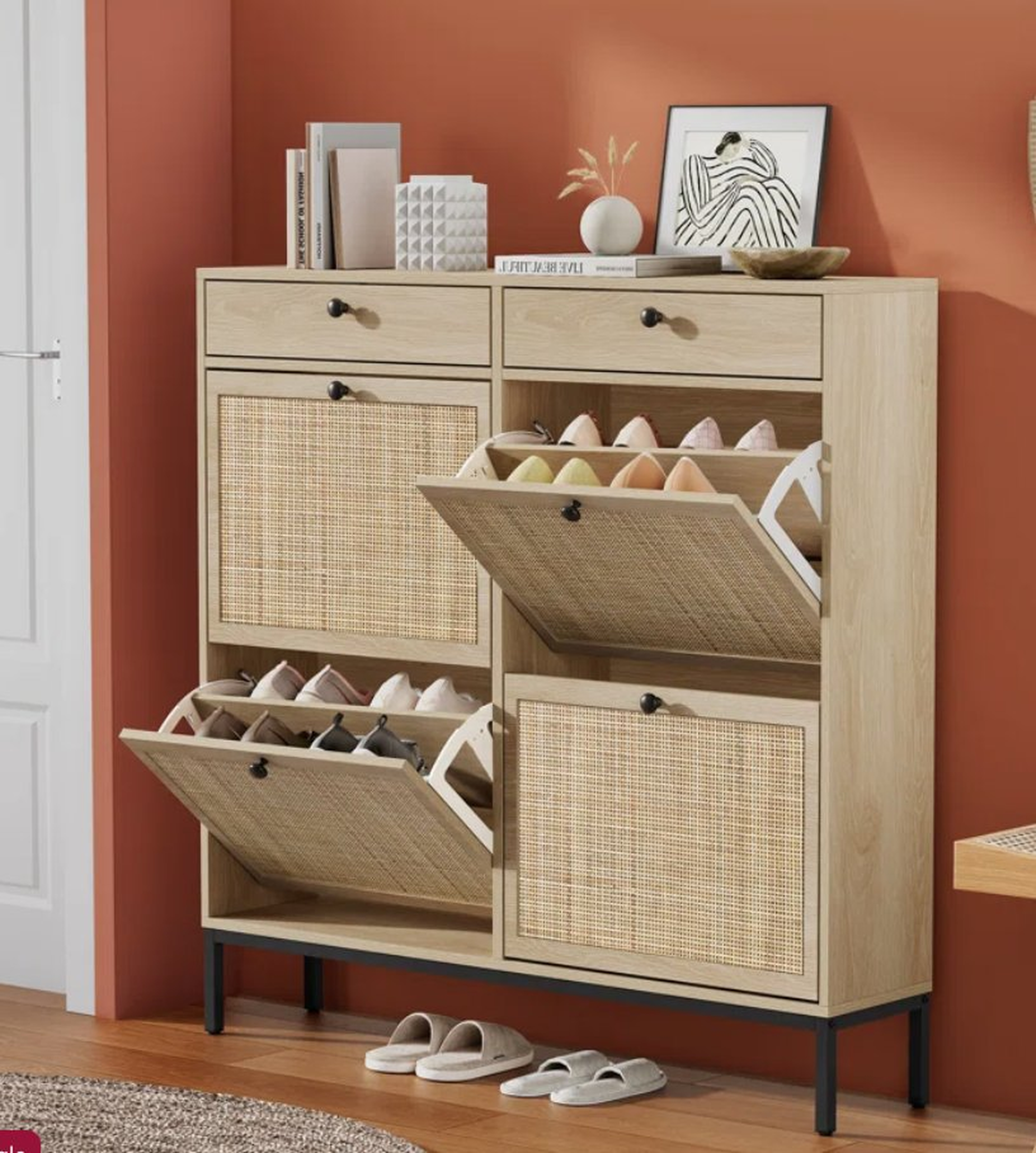 16 Pair Shoe Storage Cabinet - Wayfair