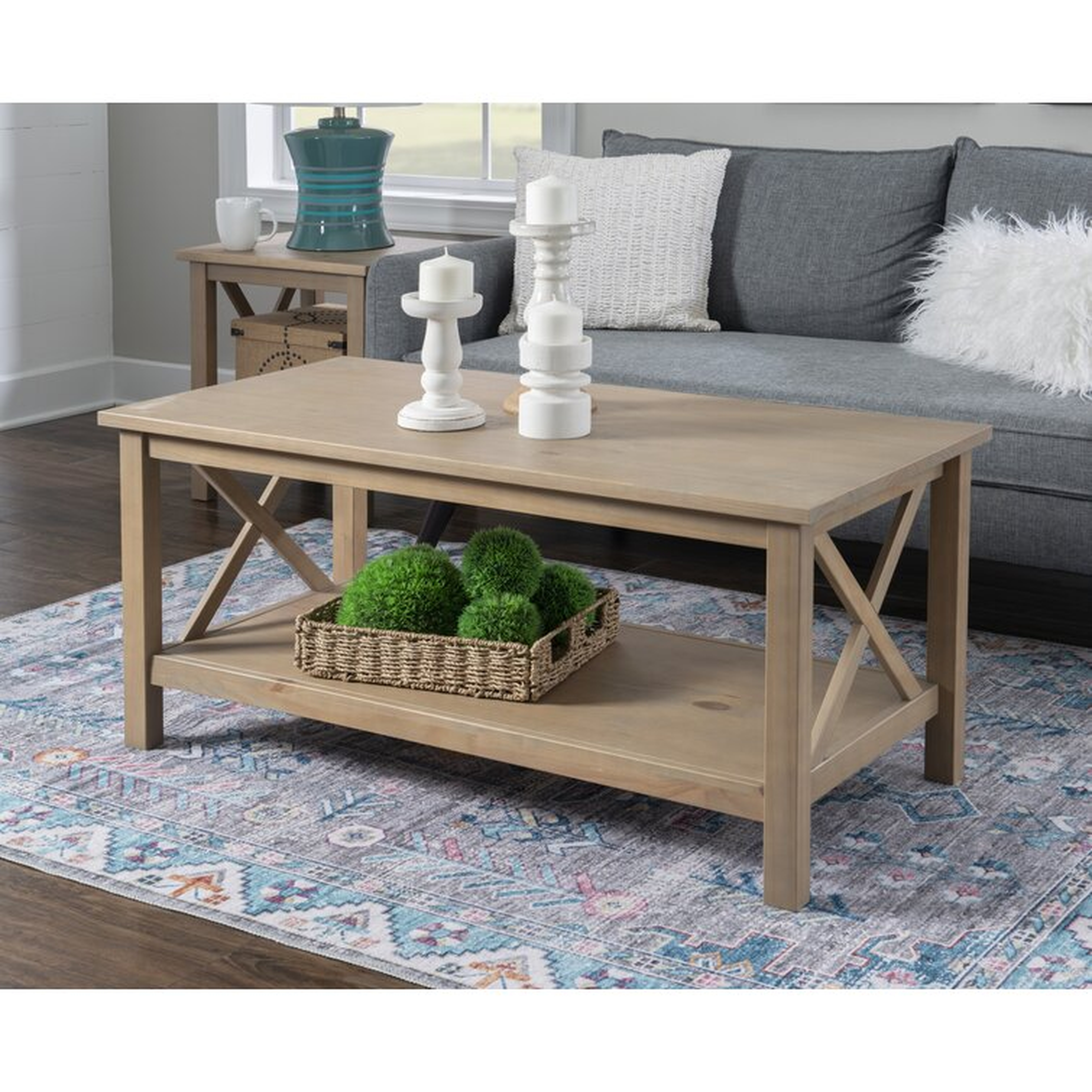 Stimpson Solid Wood Coffee Table with Storage - Wayfair