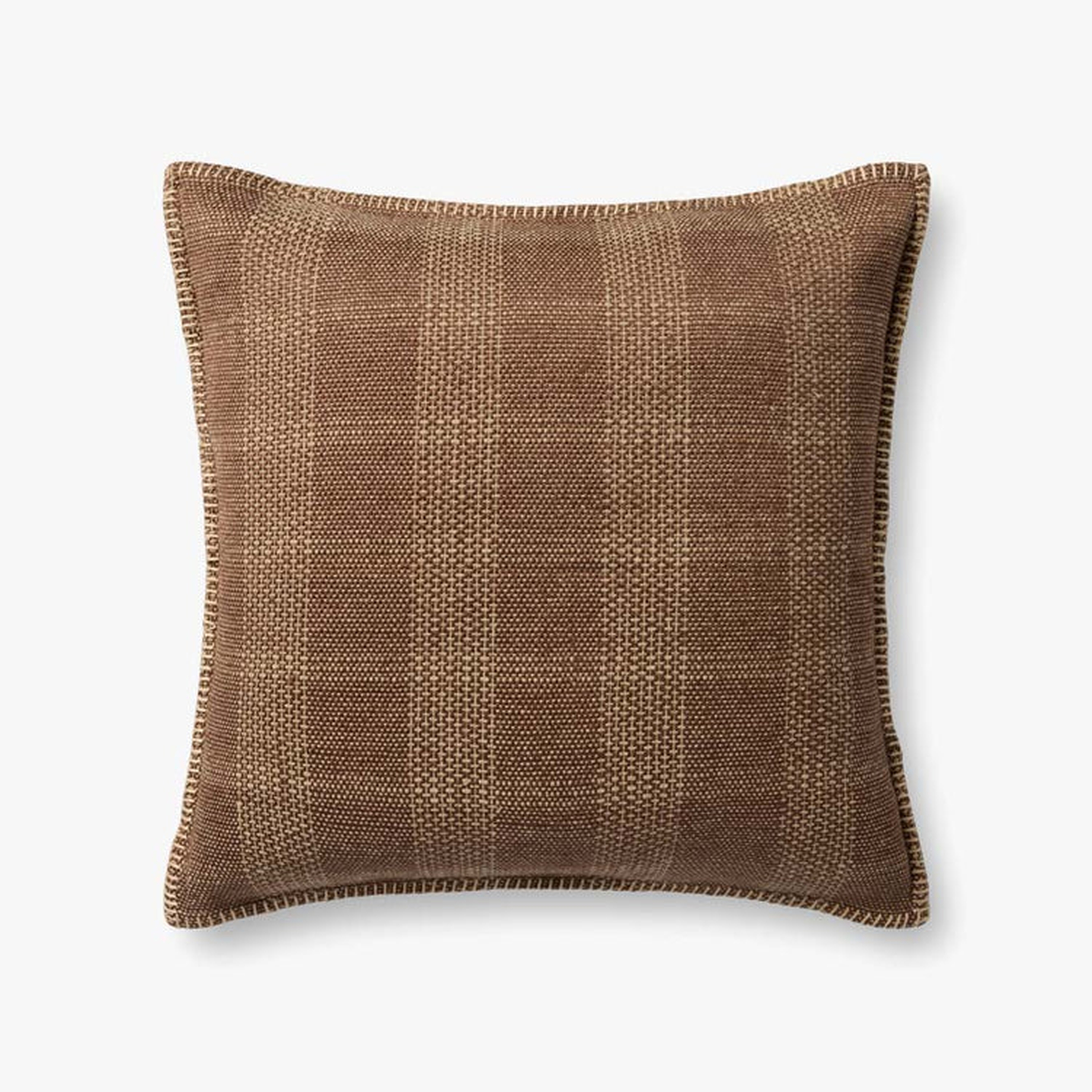 Loloi Brown / Tan 20'' x 20'' Cover w/Poly - Loloi Rugs