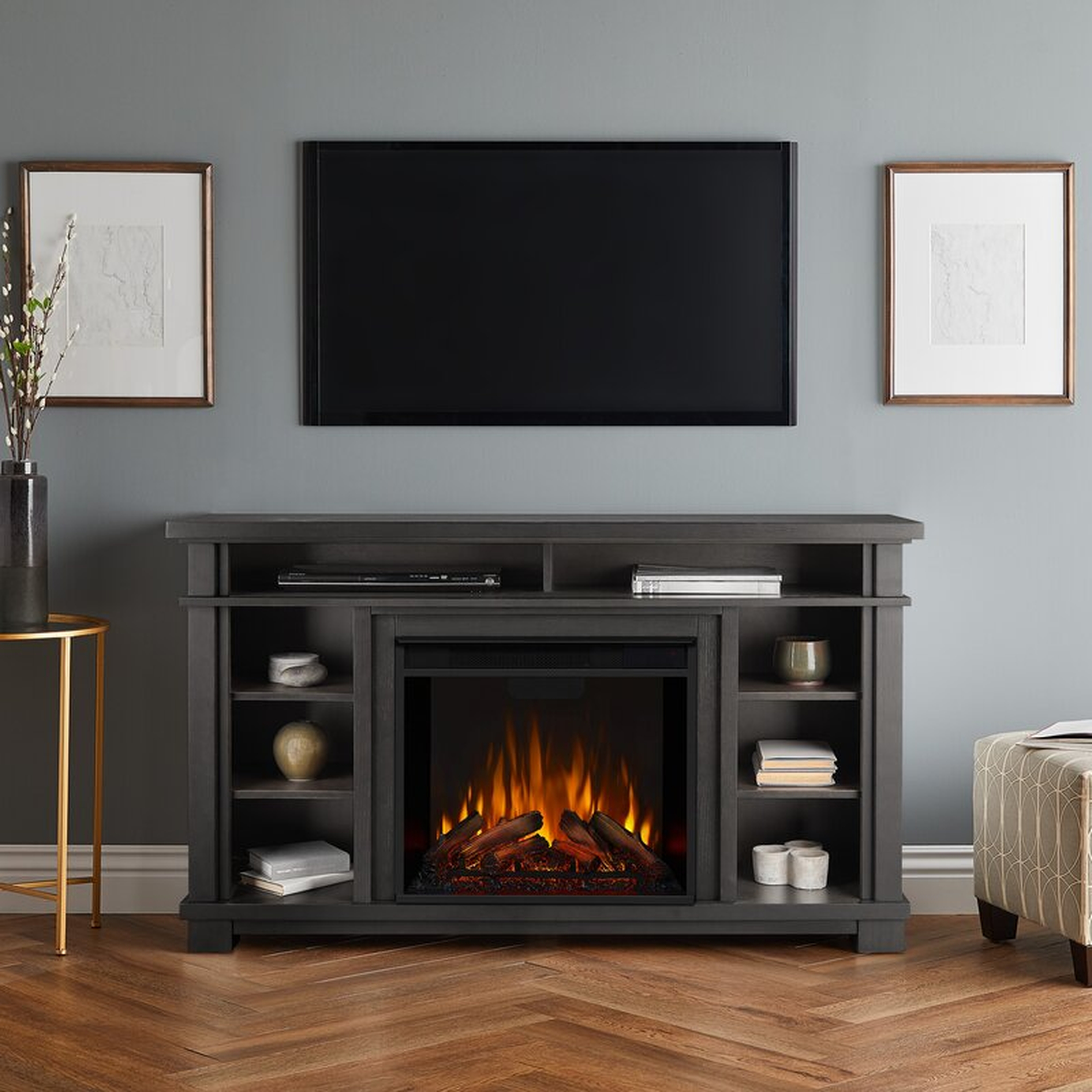 Belford 56'' TV Stand with Fireplace - Wayfair