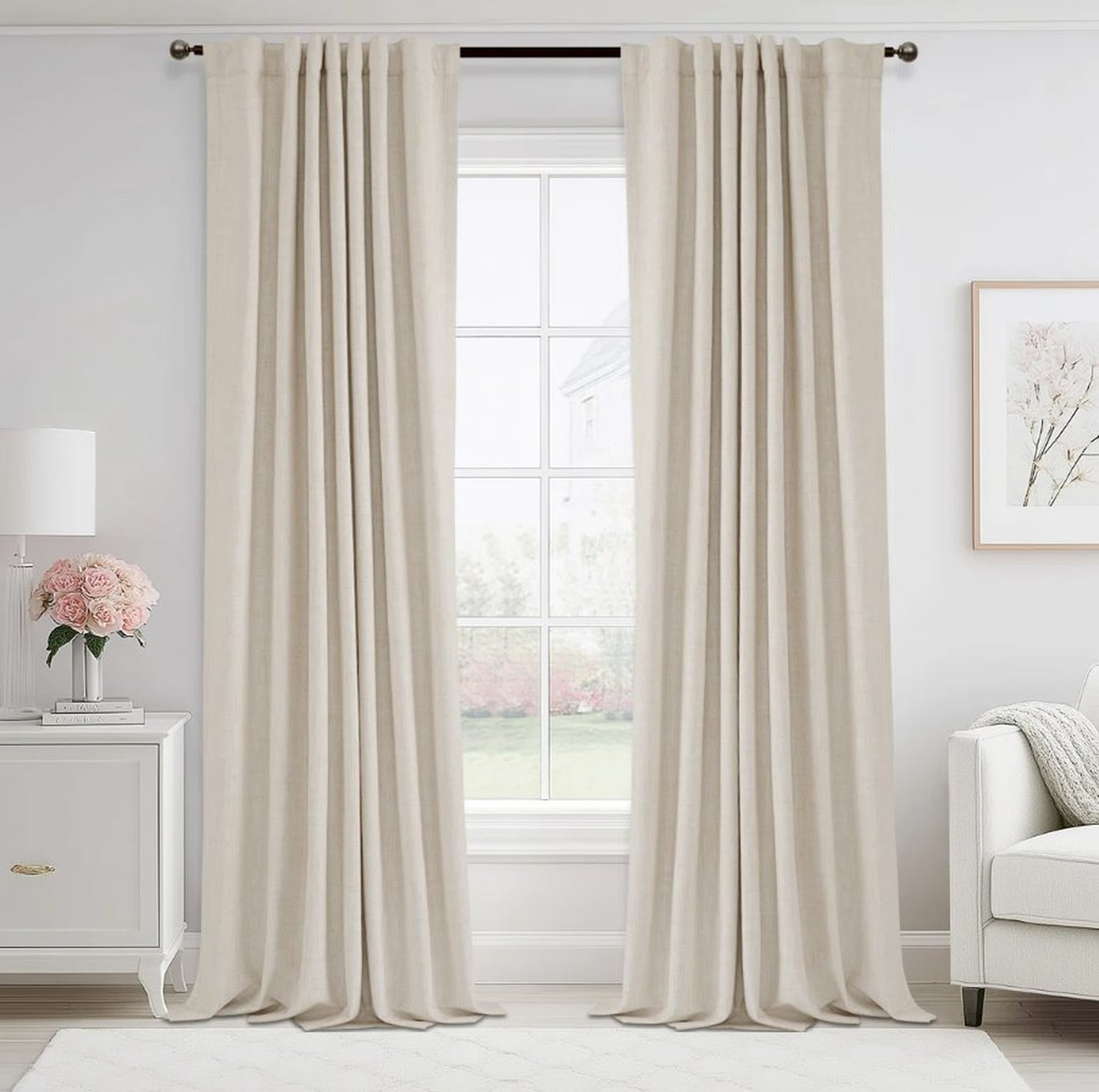 100% Blackout Curtains For Bedroom 52 Inches Wide Thermal Insulated Back Tab/Rod Pocket (Set of 2) - Wayfair