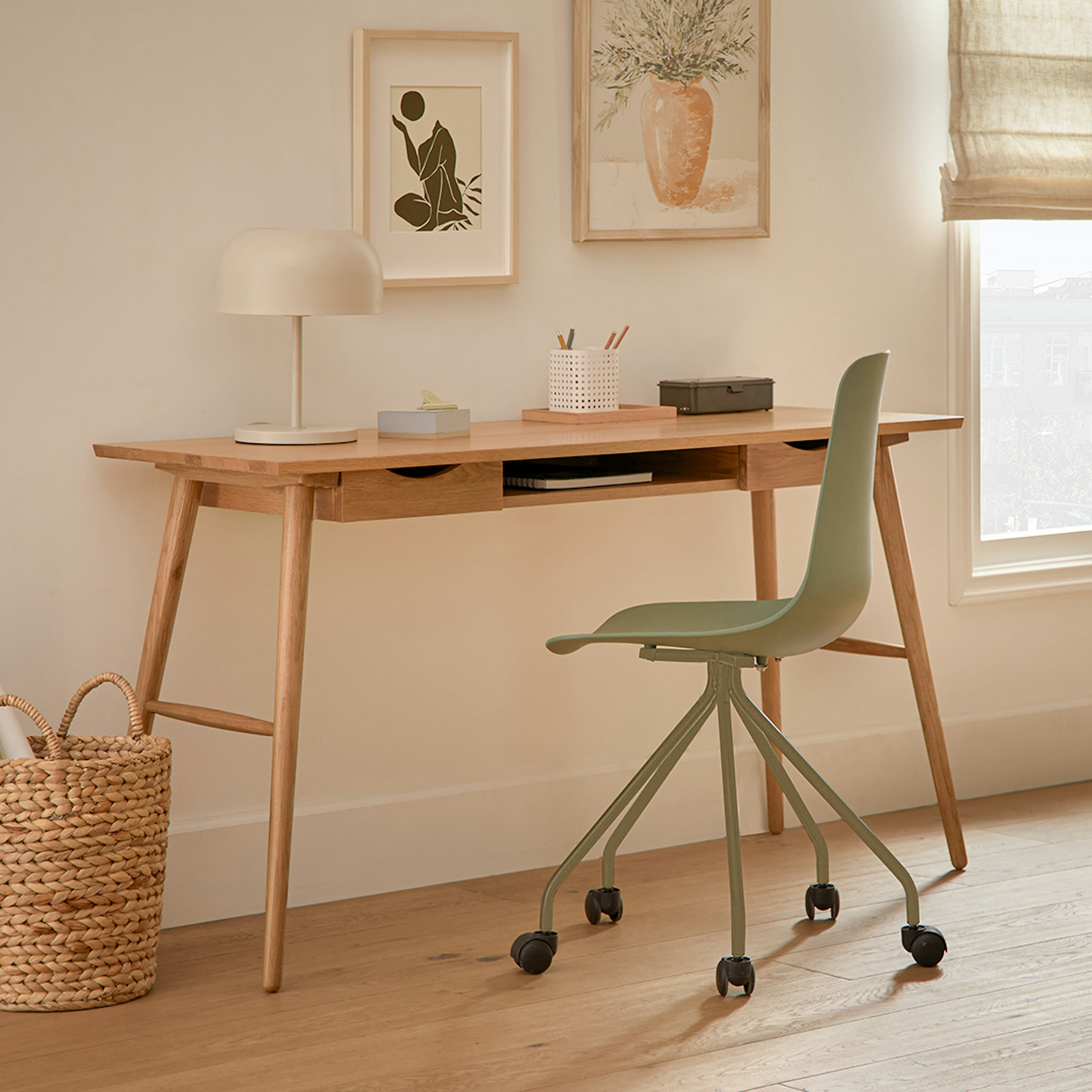 Culla 55" Desk - Oak - Article