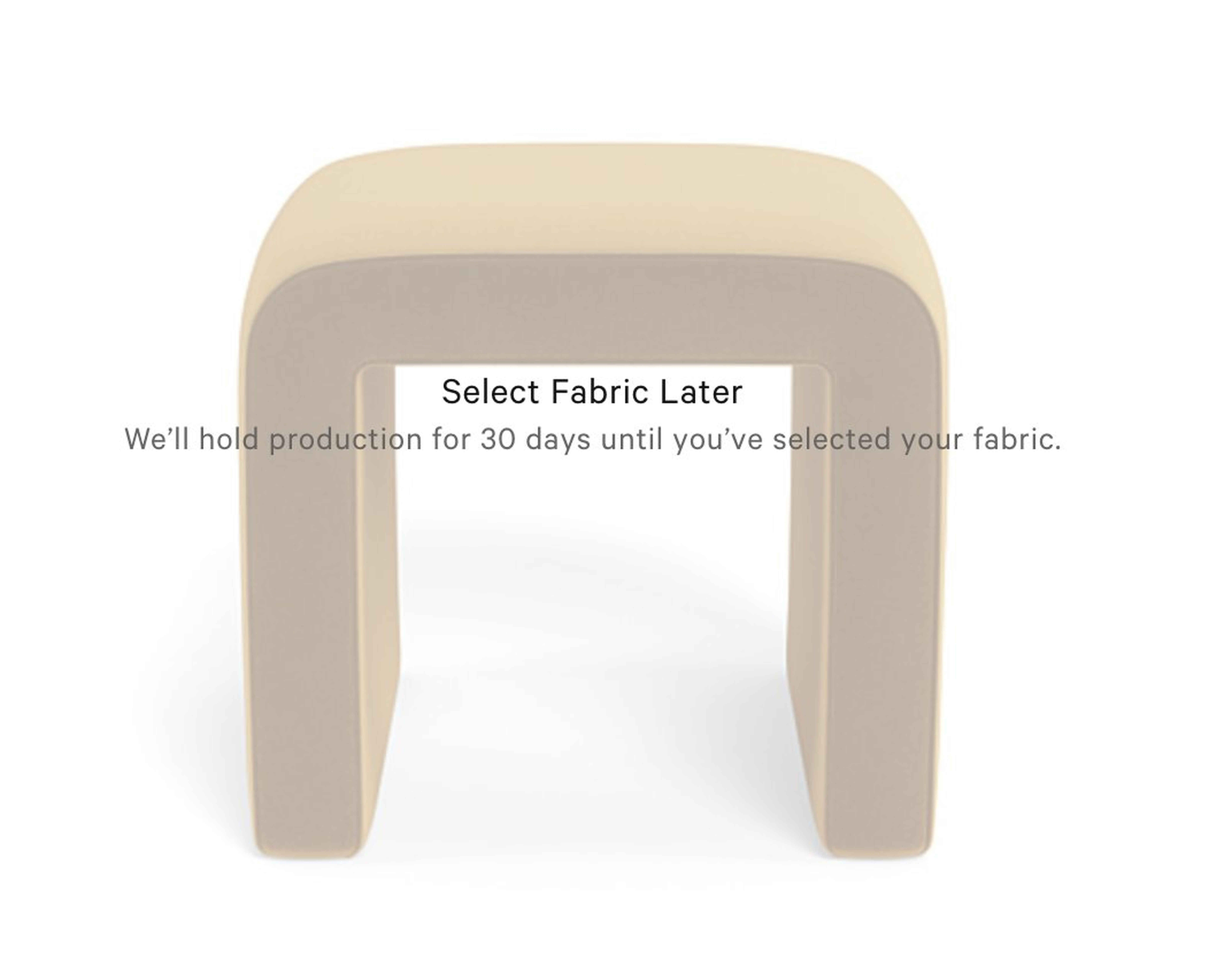 Rowan Fully Upholstered Stool Ottoman - Interior Define