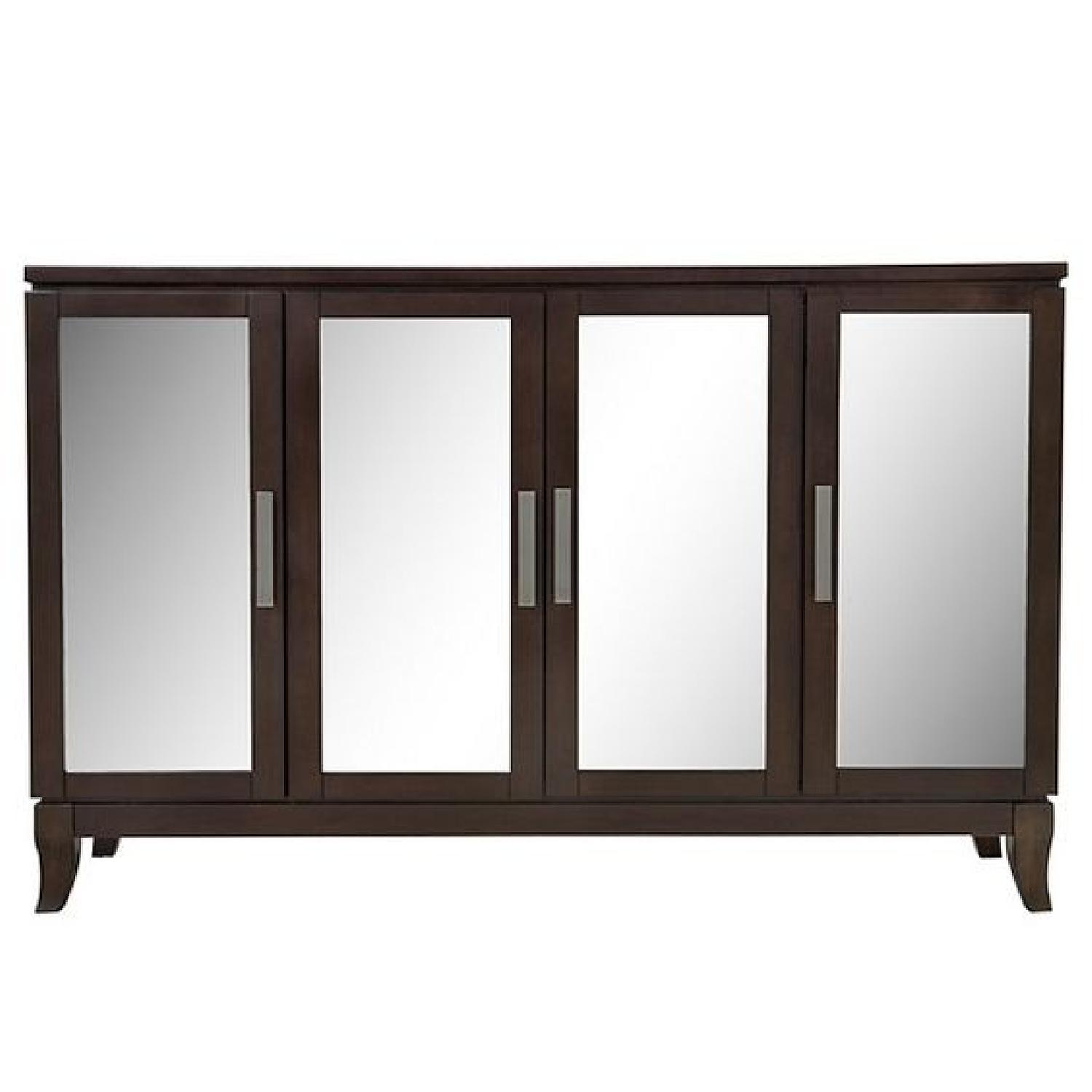 Madeleine Mirrored Sideboard - Black - Arlo Home - Safavieh