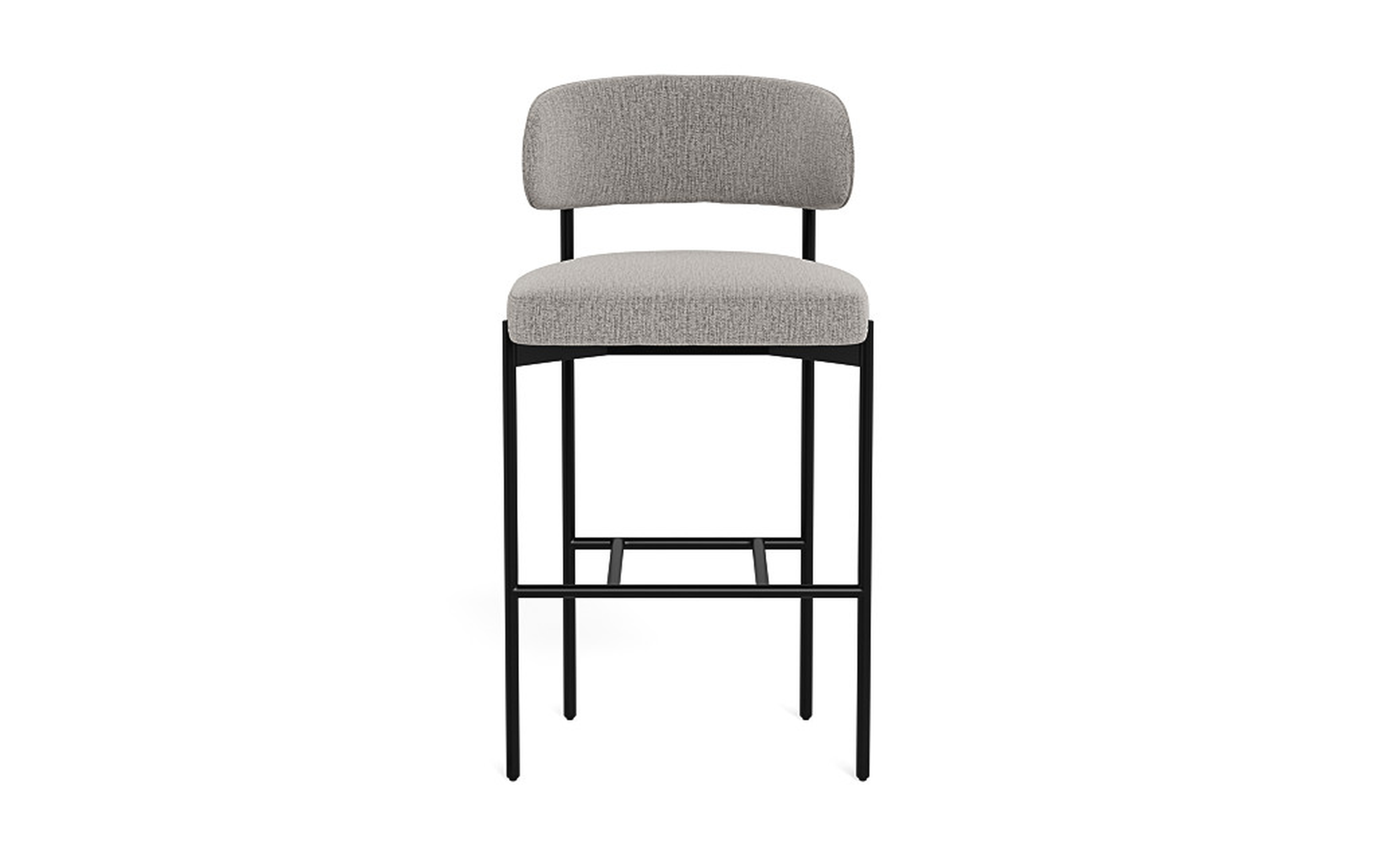 Hollis Metal Framed Upholstered Bar Stool - Interior Define