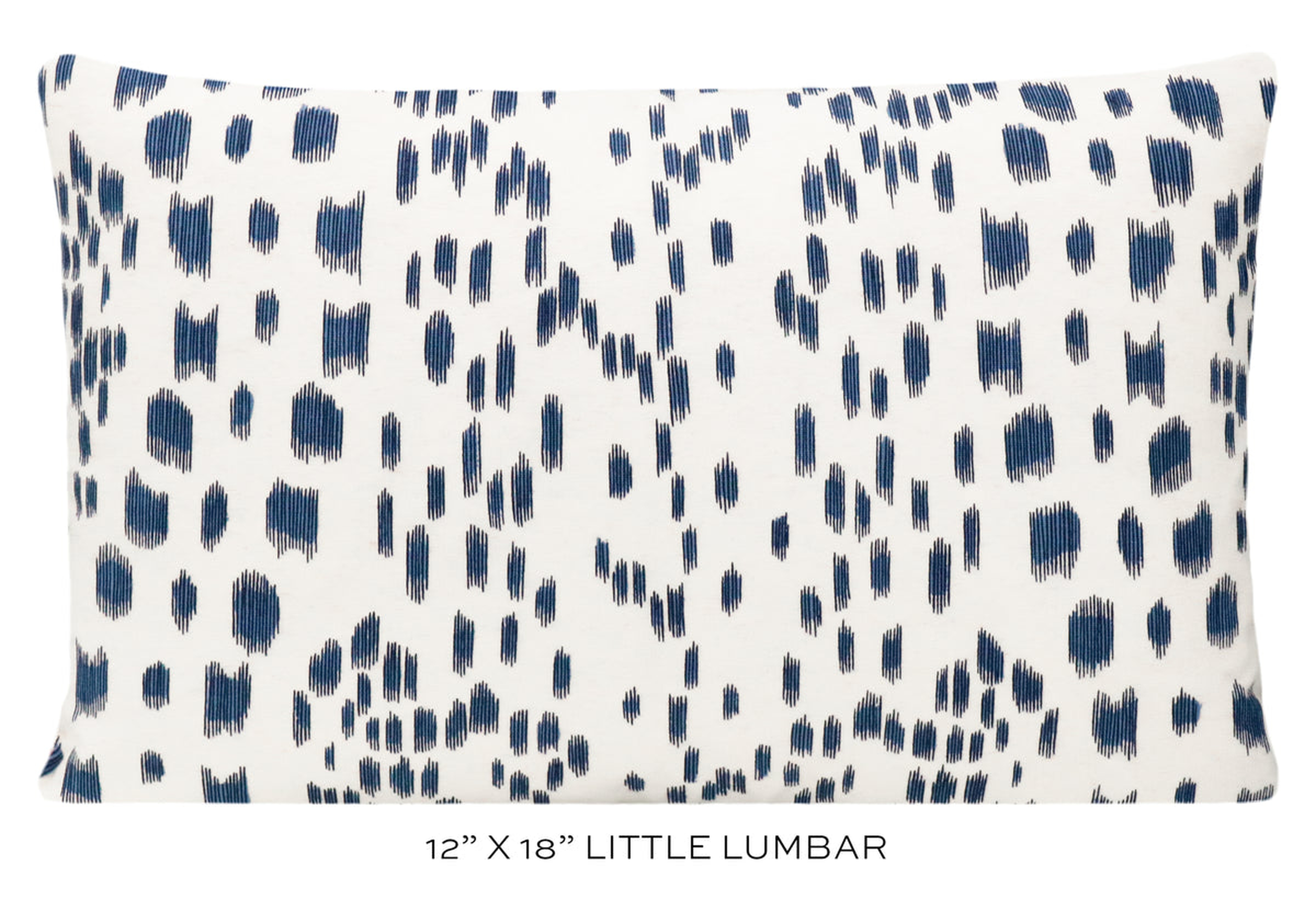 LES TOUCHES // BLUE - LITTLE LUMBAR 12" X 18" - Little Design Company