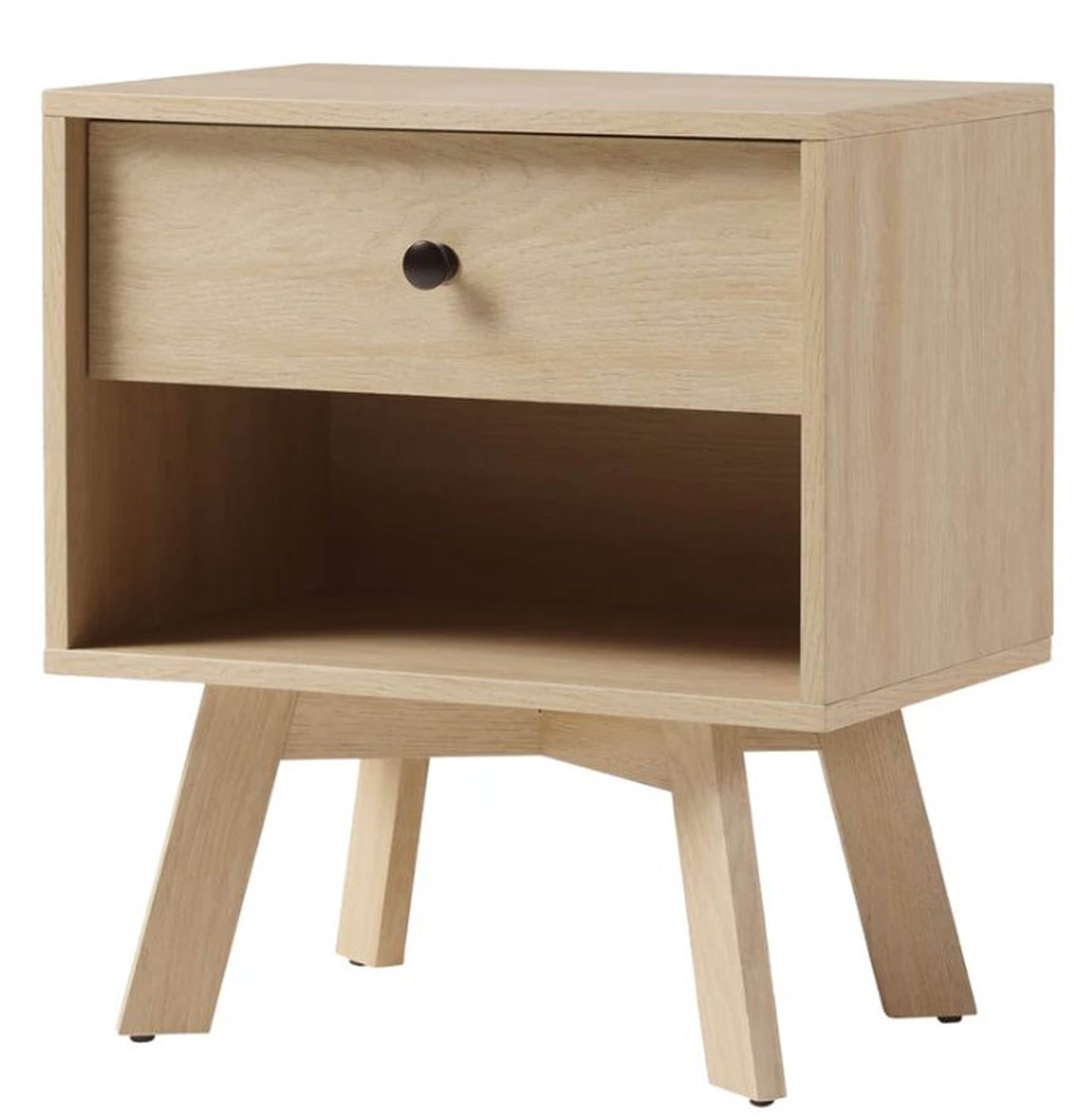 Mid-Century Frans Modern 1-Drawer Nightstand - Walker Edison