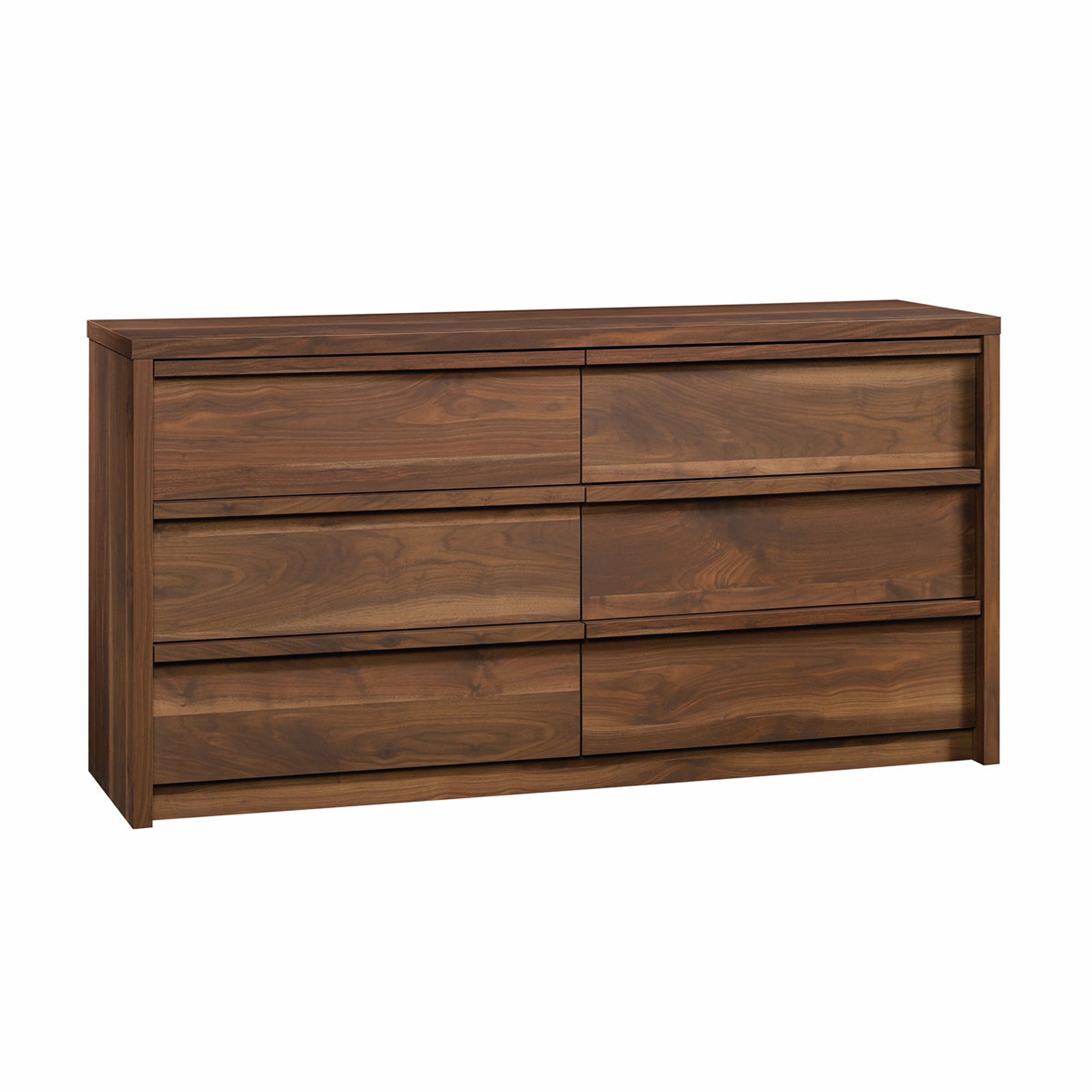 Posner 6-Drawer 60.7'' W Double Dresser, Grand Walnut - Wayfair