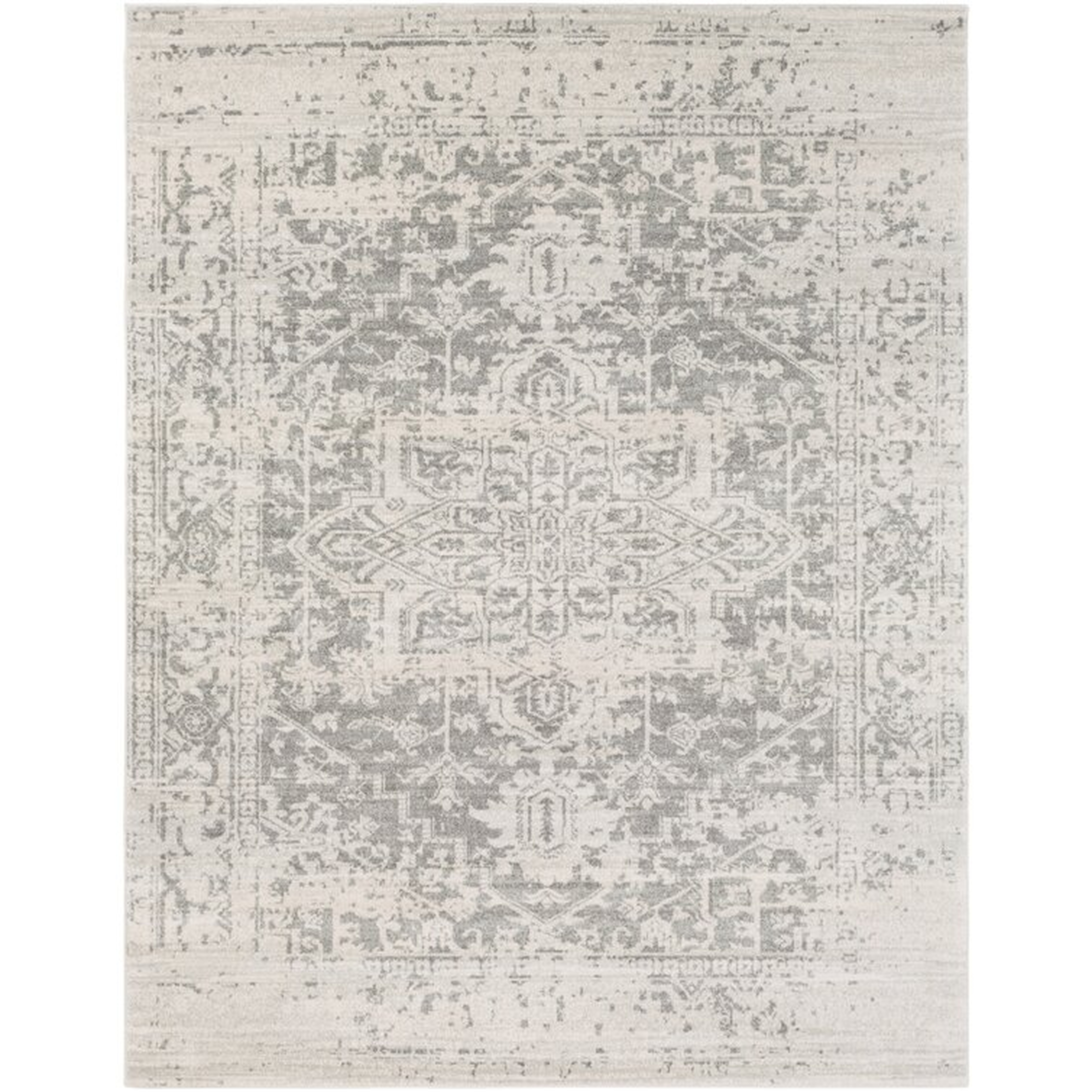 Hillsby Oriental Charcoal/Light Gray/Beige Area Rug - Wayfair