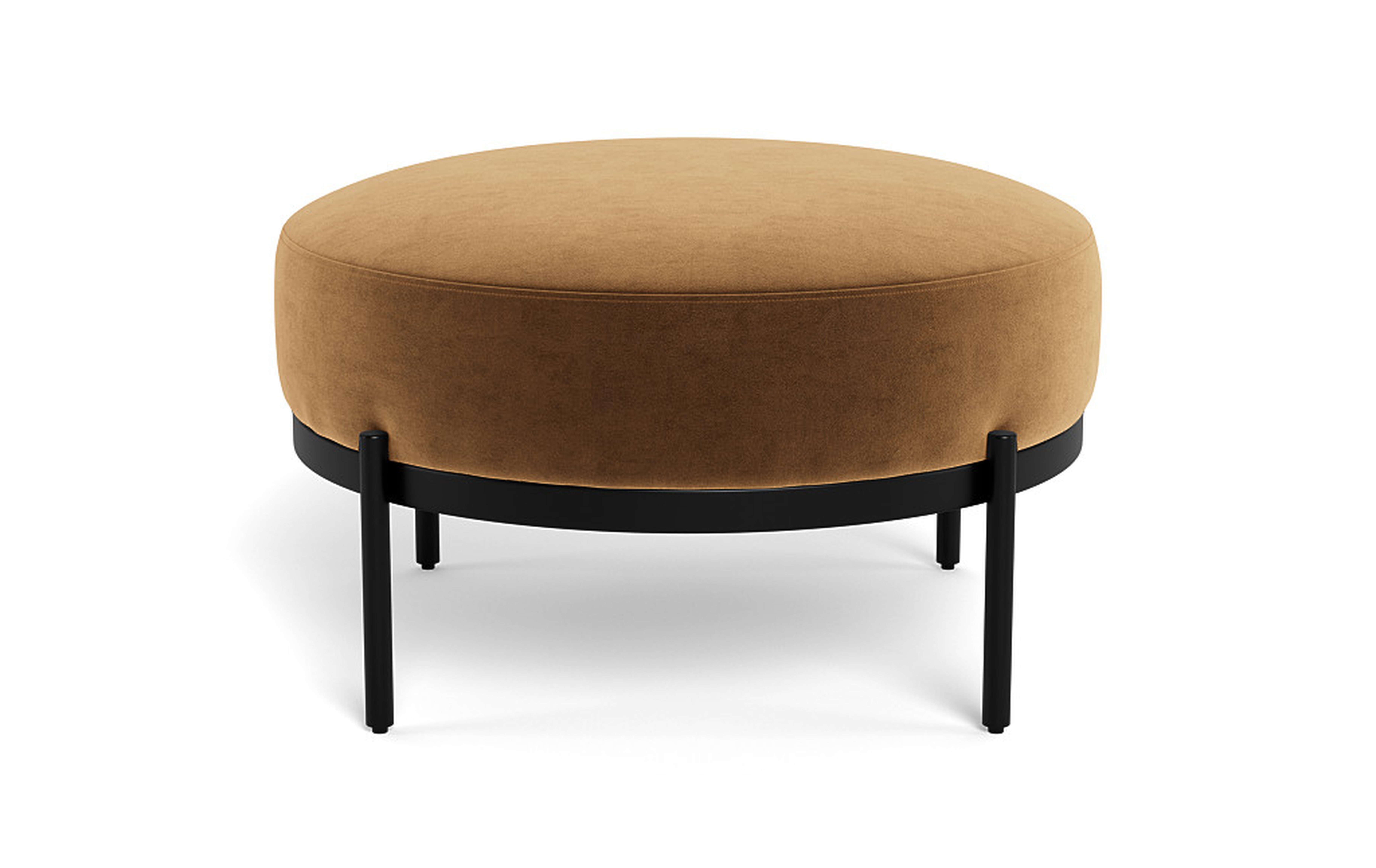 Kyle Round Stool Ottoman - Interior Define