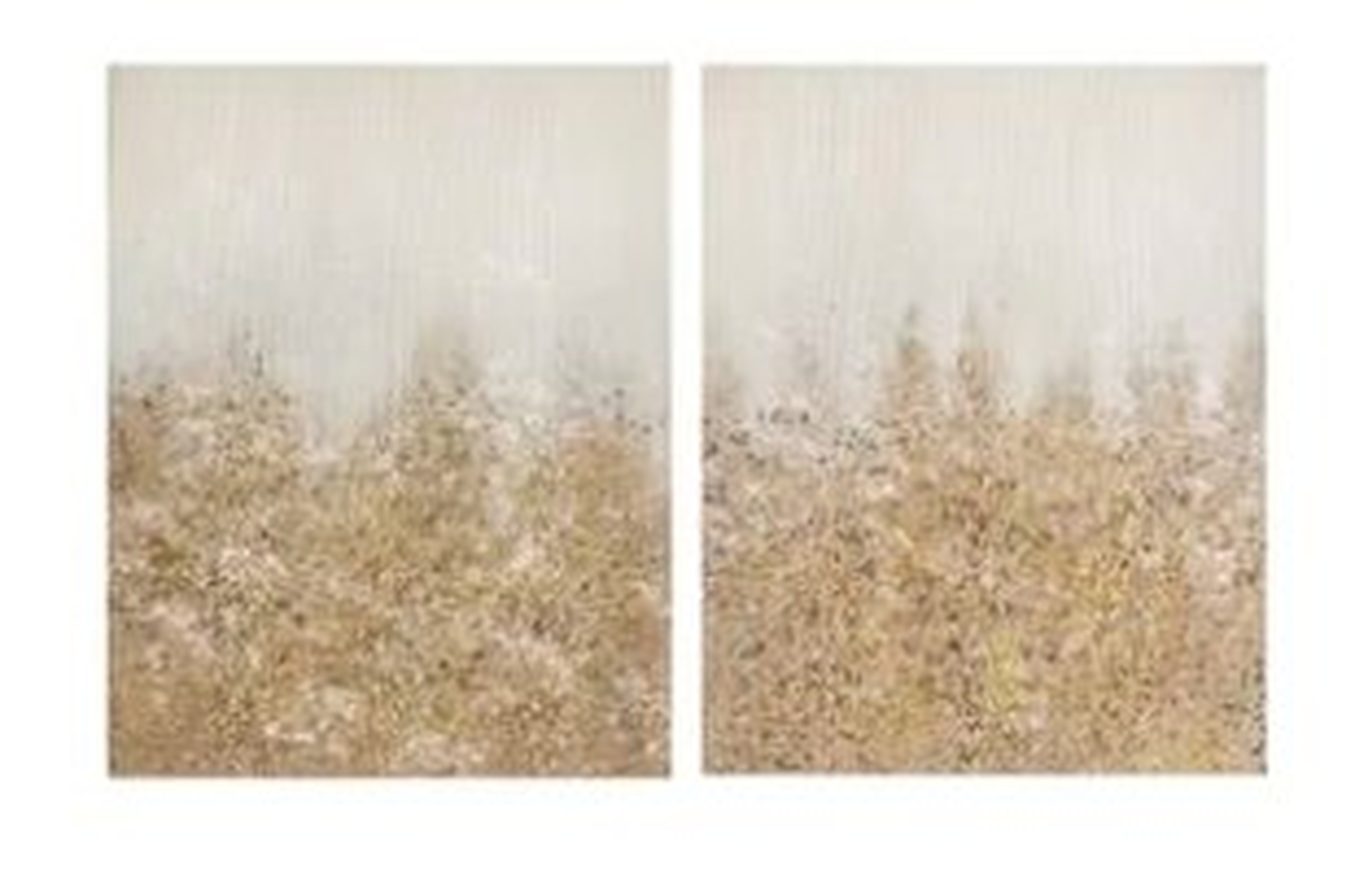 'Golden Glimmer' 2 Piece Painting Set on Canvas - Wayfair