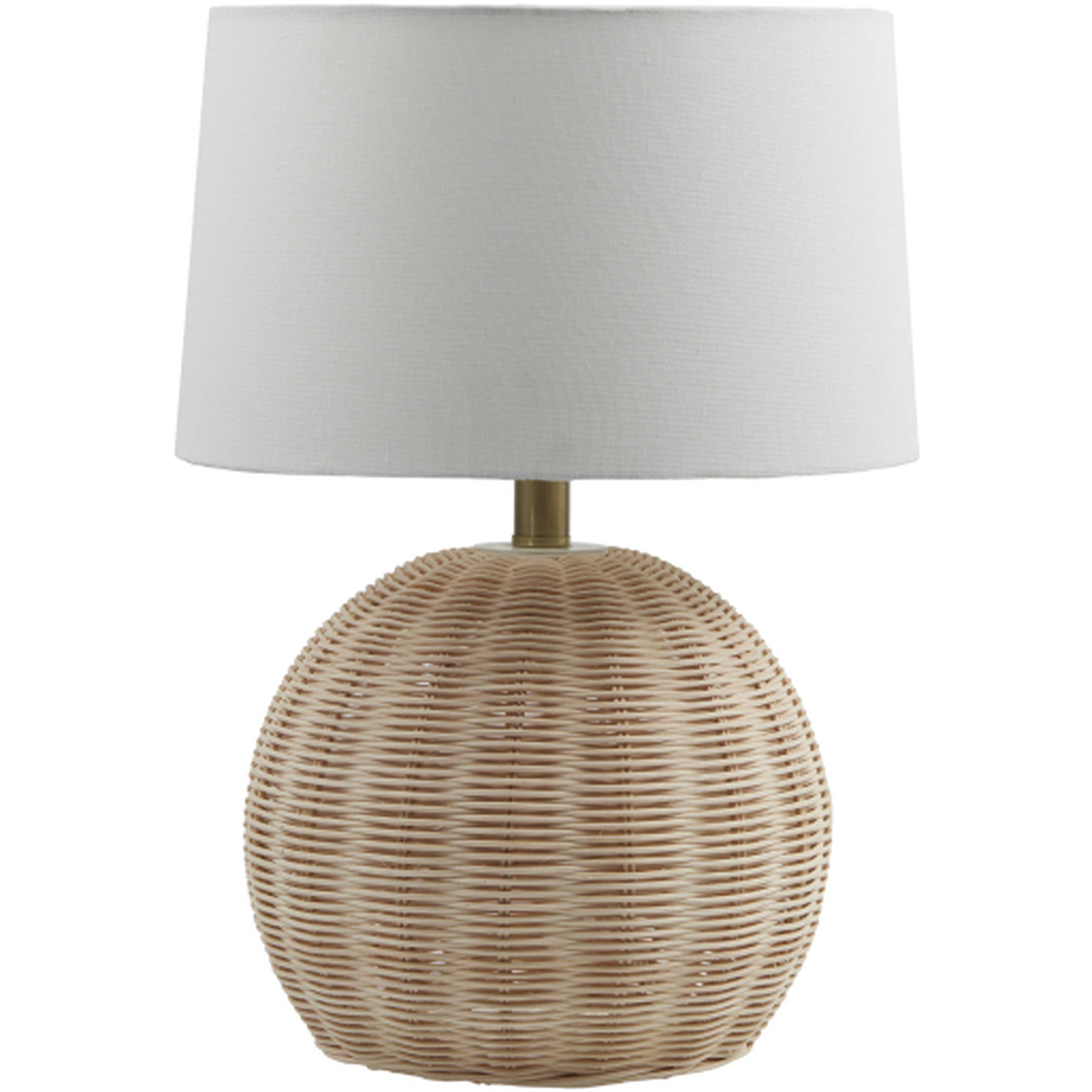 Melange  Natural 19"H x 13"W x 13"D Accent Table Lamp - Surya