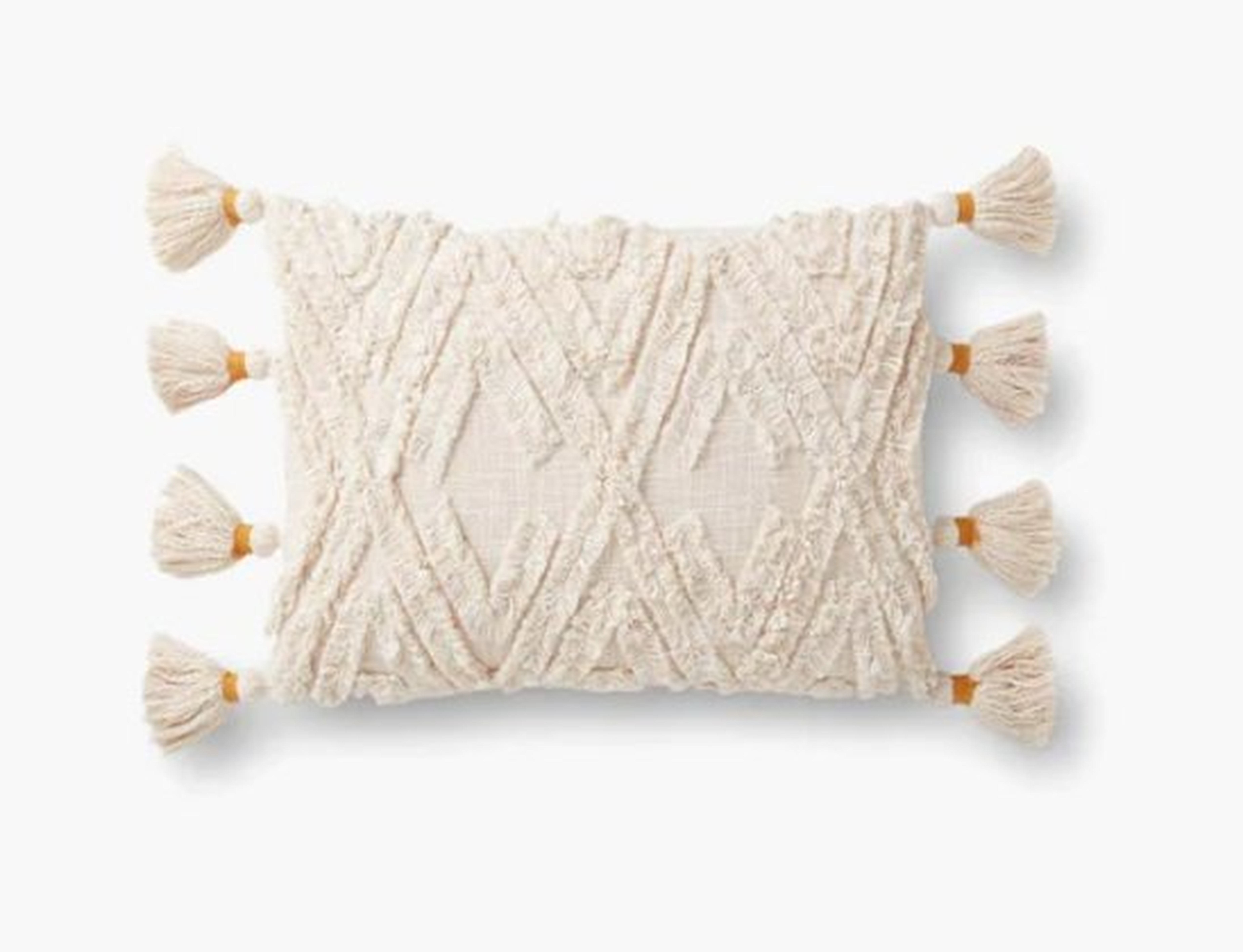 MAGNOLIA HOME PILLOW COVER - CREAM - Loloi Rugs