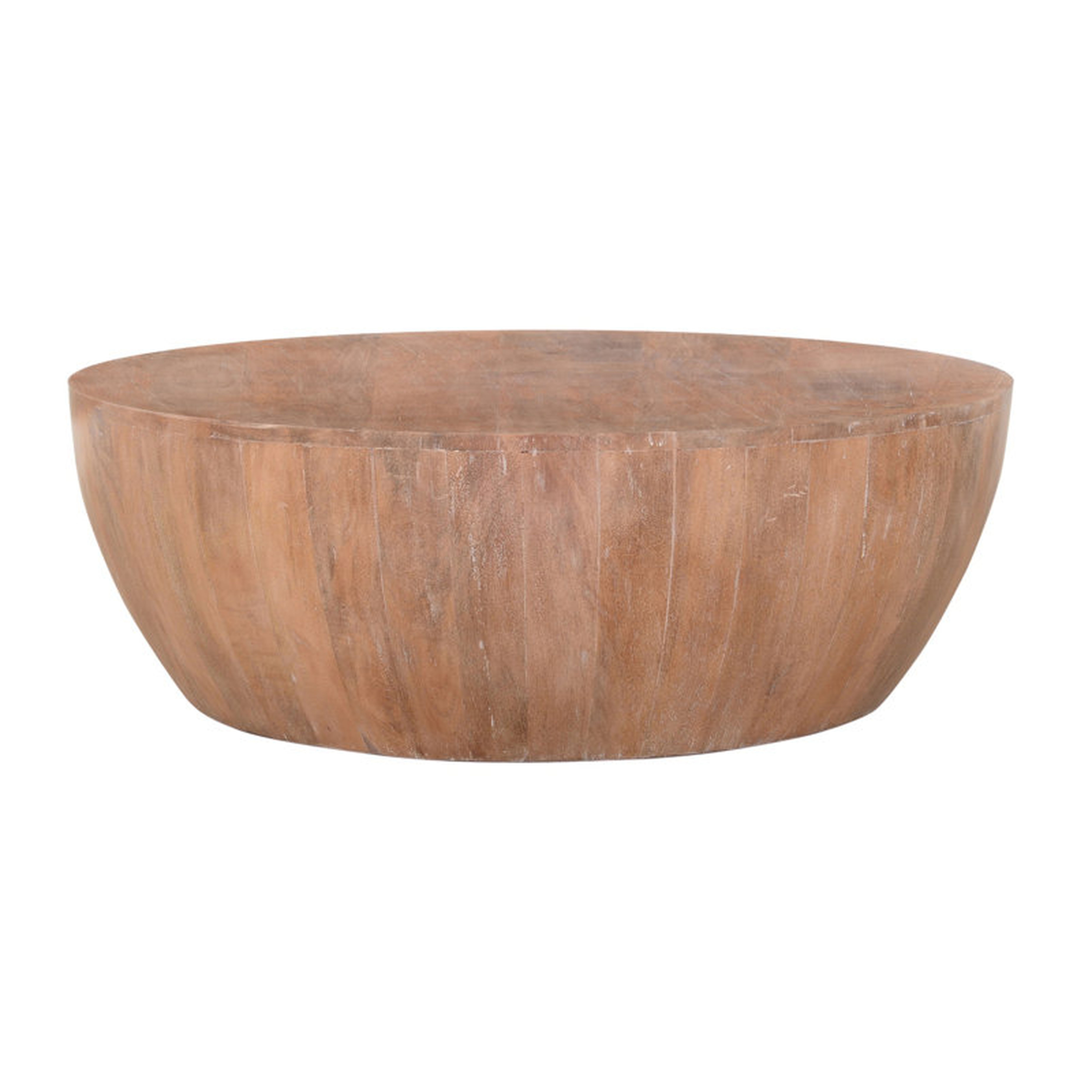 Cassius Solid Wood Single Drum Coffee Table - Wayfair