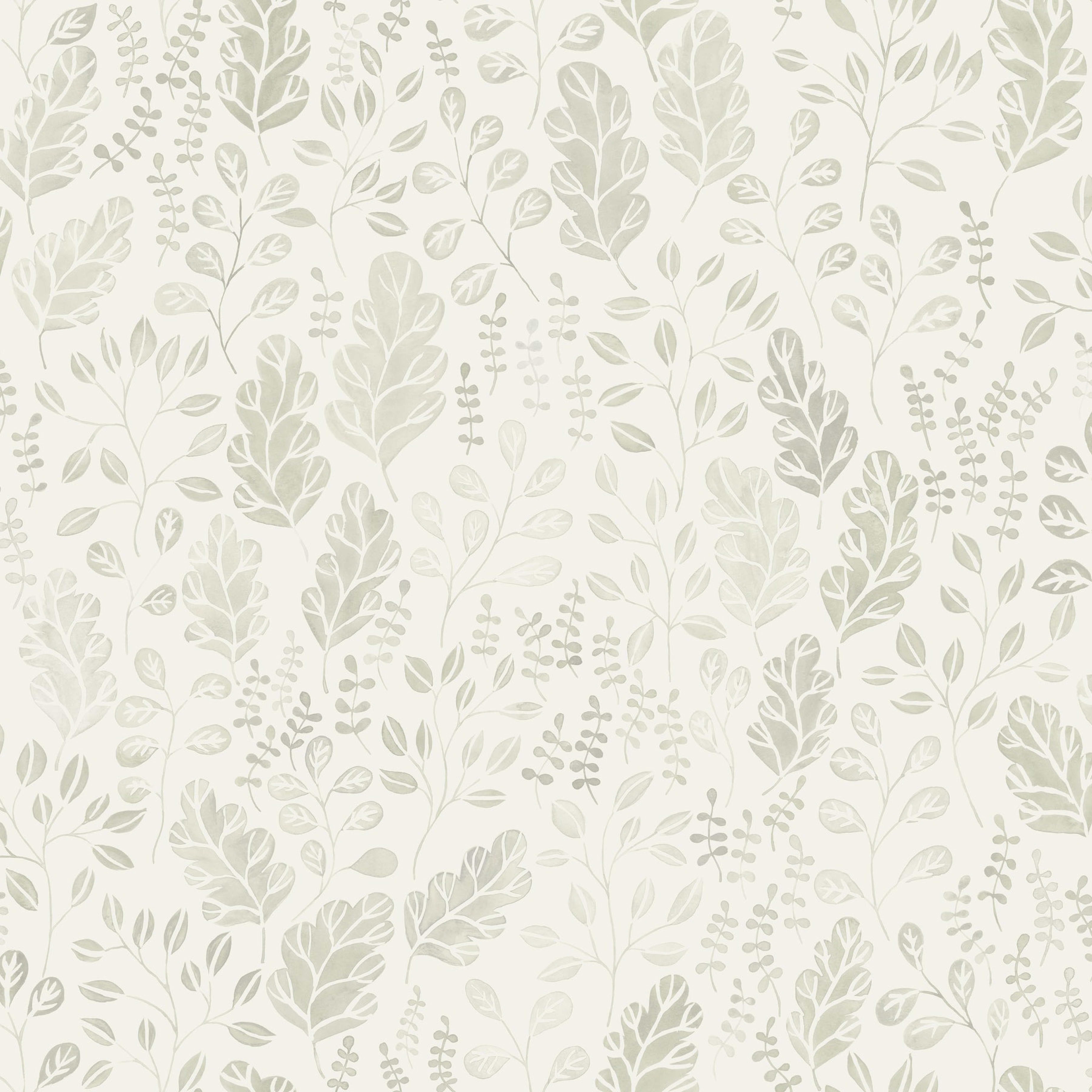 Isha Leaf Wallpaper - York Wallcoverings