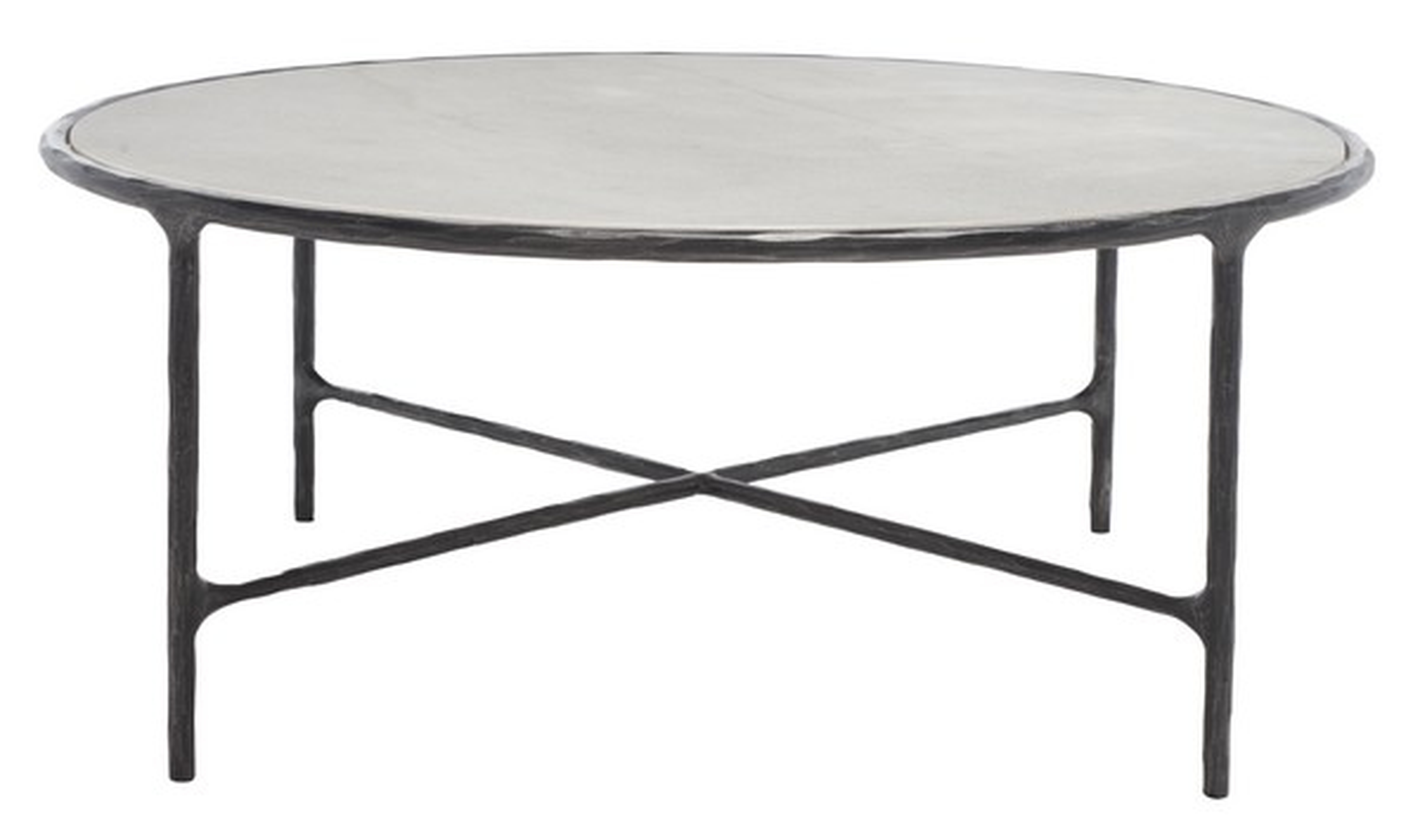 Jessa Round Metal Coffee Table - Safavieh