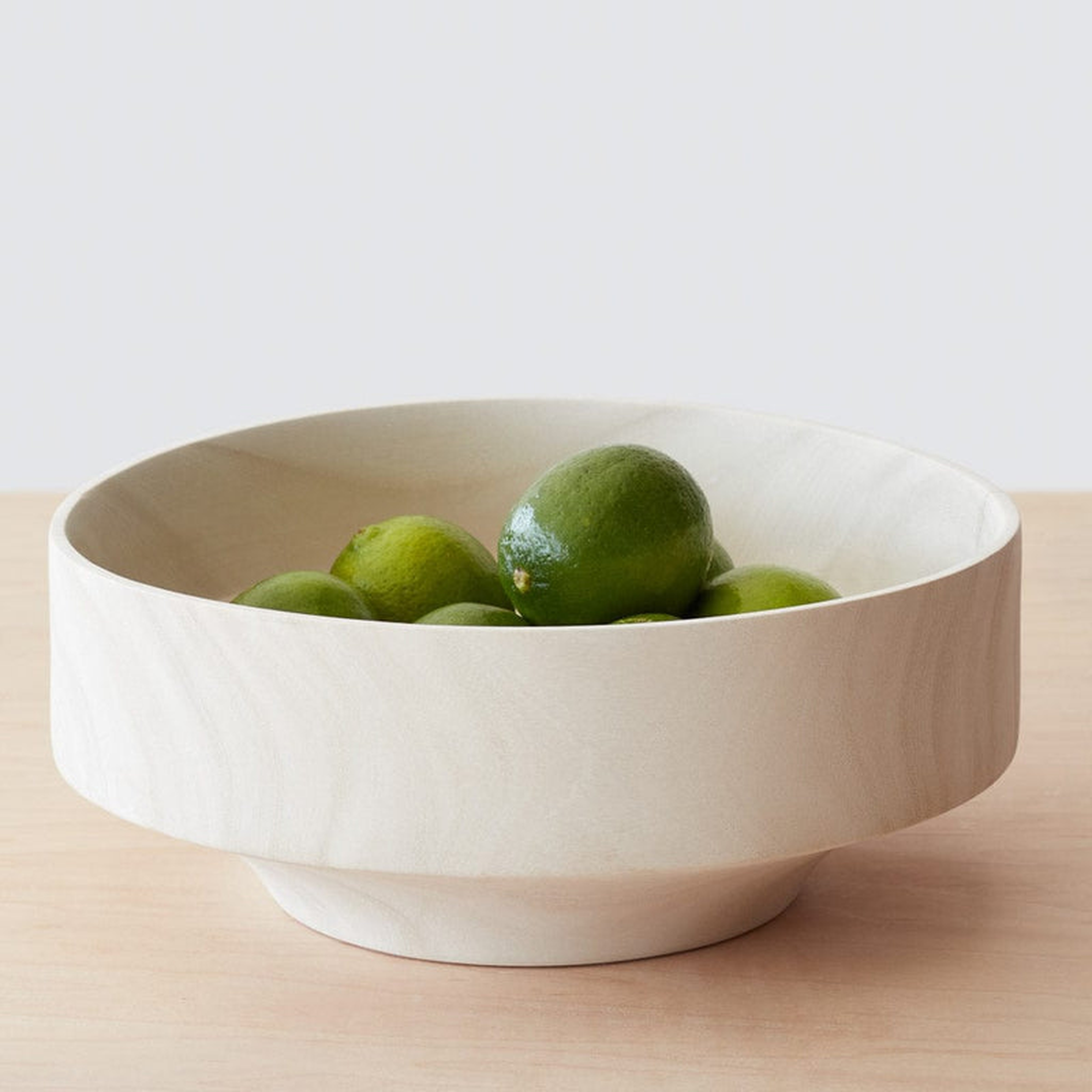 The Citizenry Tikal Wood Serving Bowl | Large | White - The Citizenry