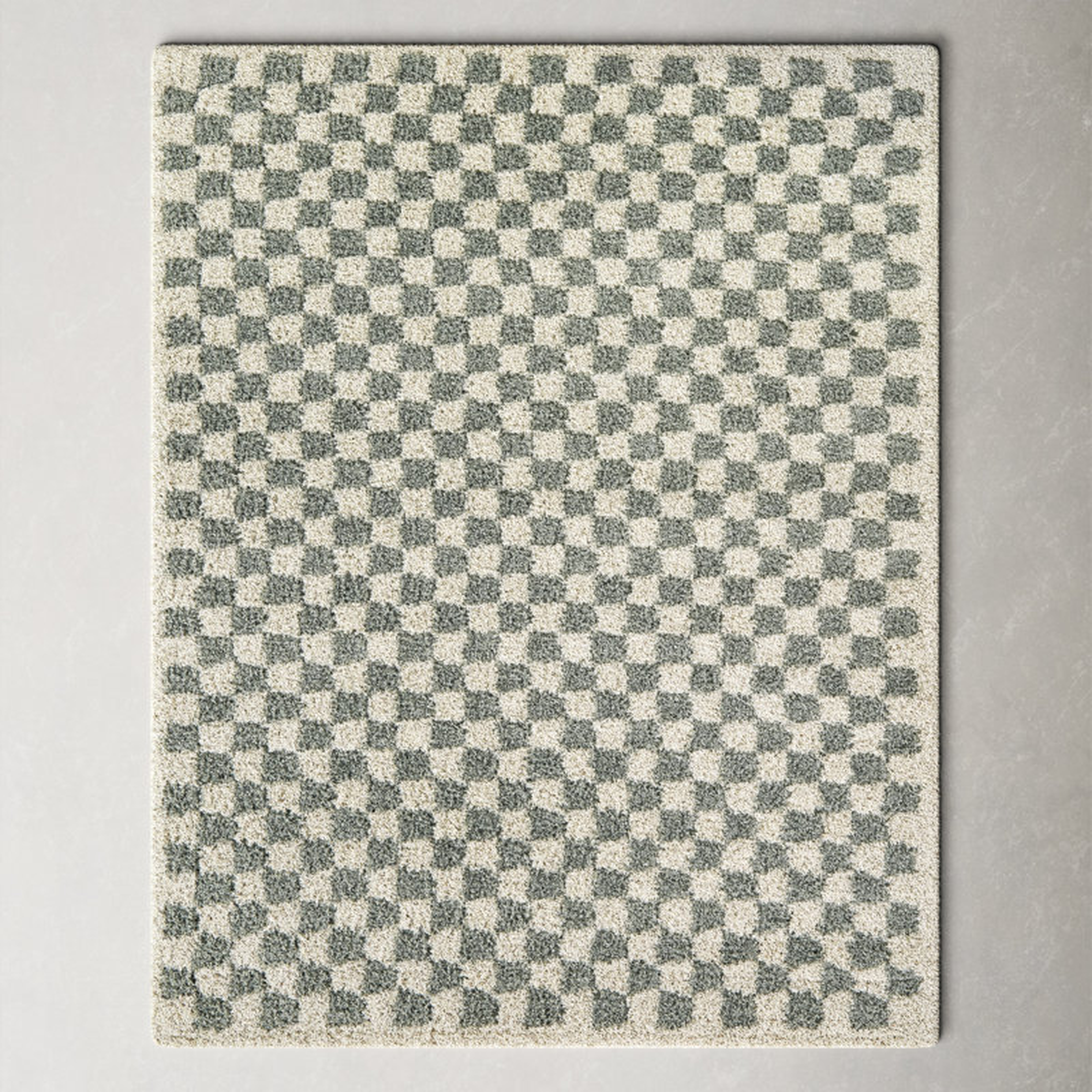Vernida Geometric Machine Woven Area Rug in Sage - Wayfair