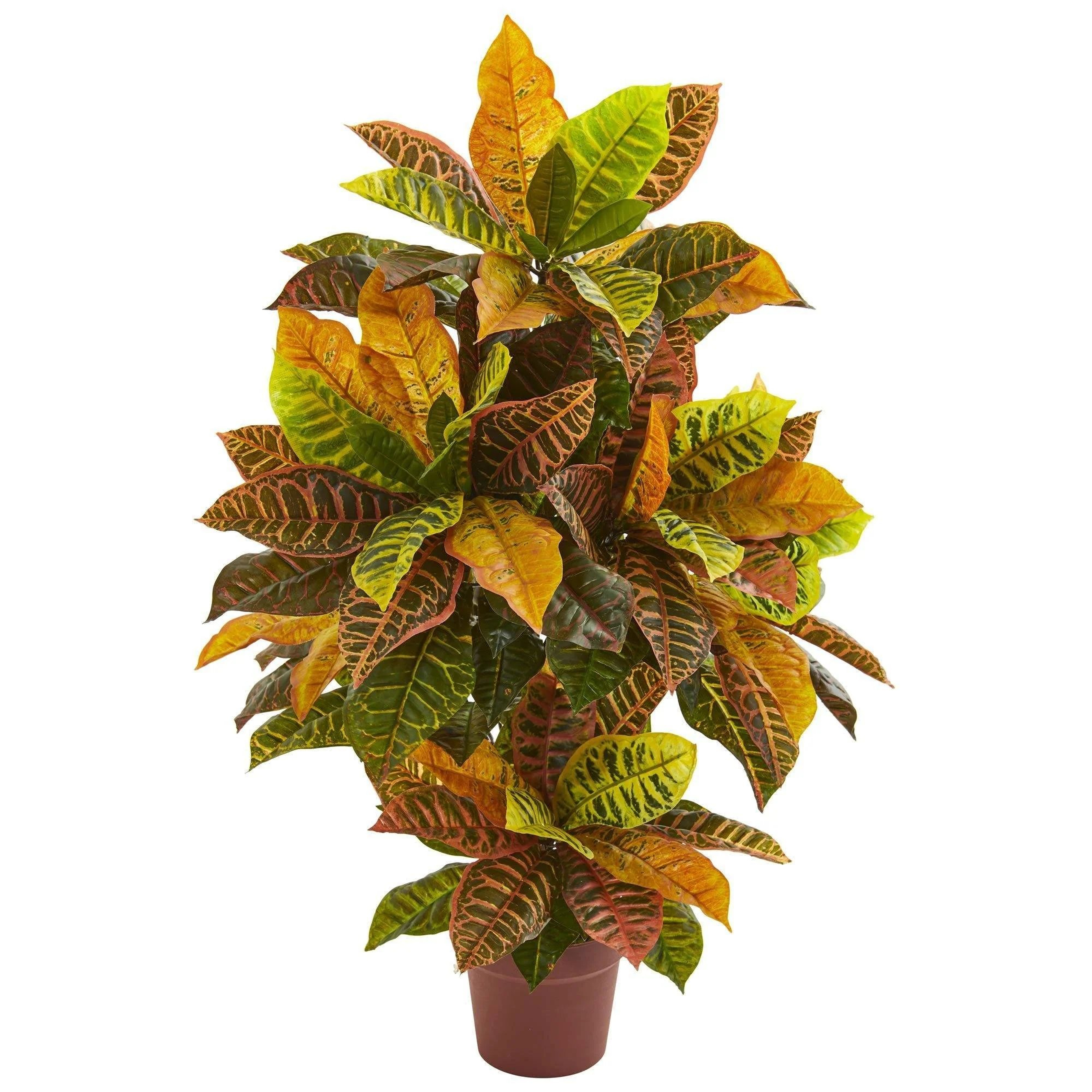 39” Croton Artificial Plant (Real Touch) - Nearly Natural
