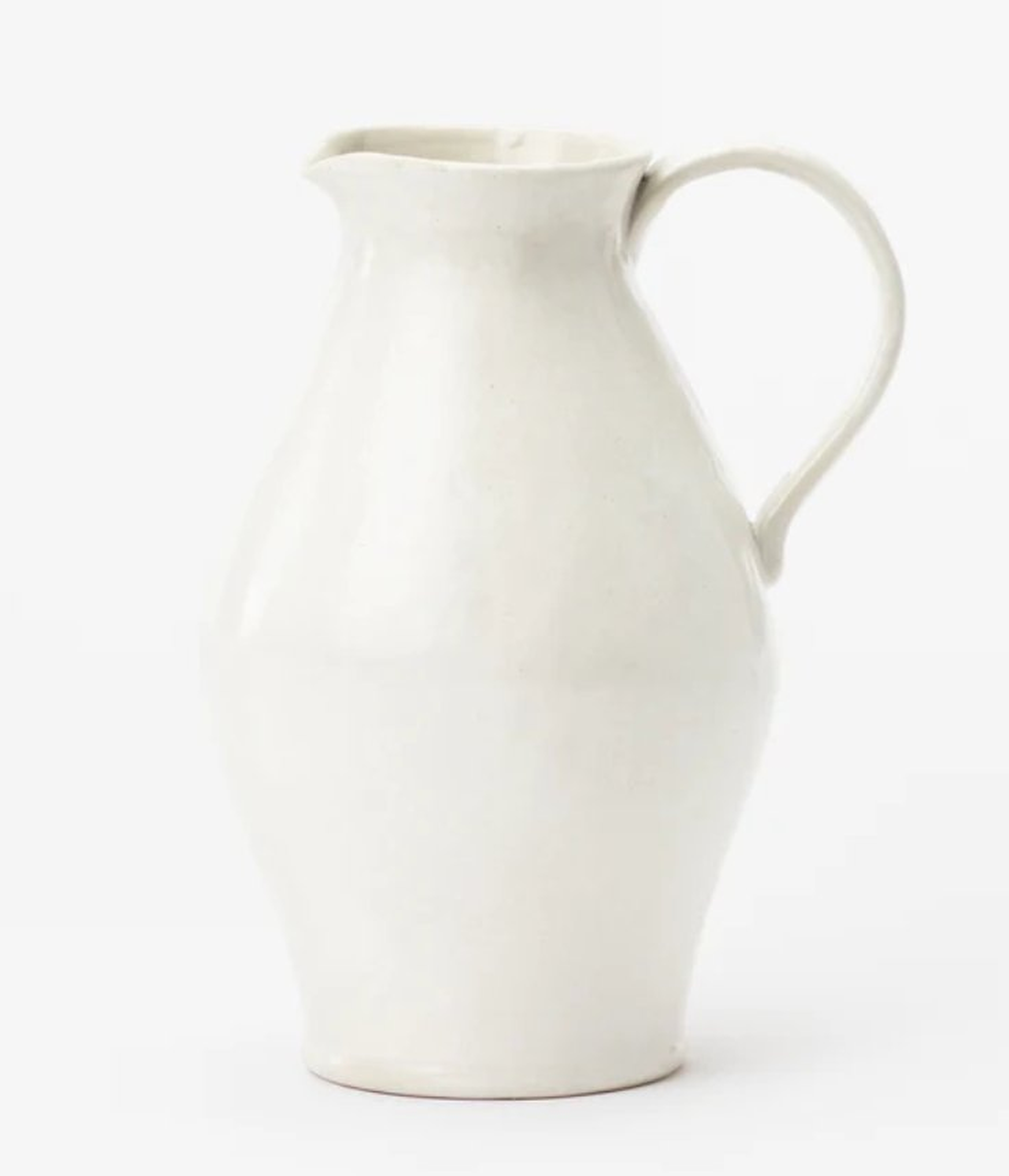 White Ceramic Pitcher - McGee & Co.