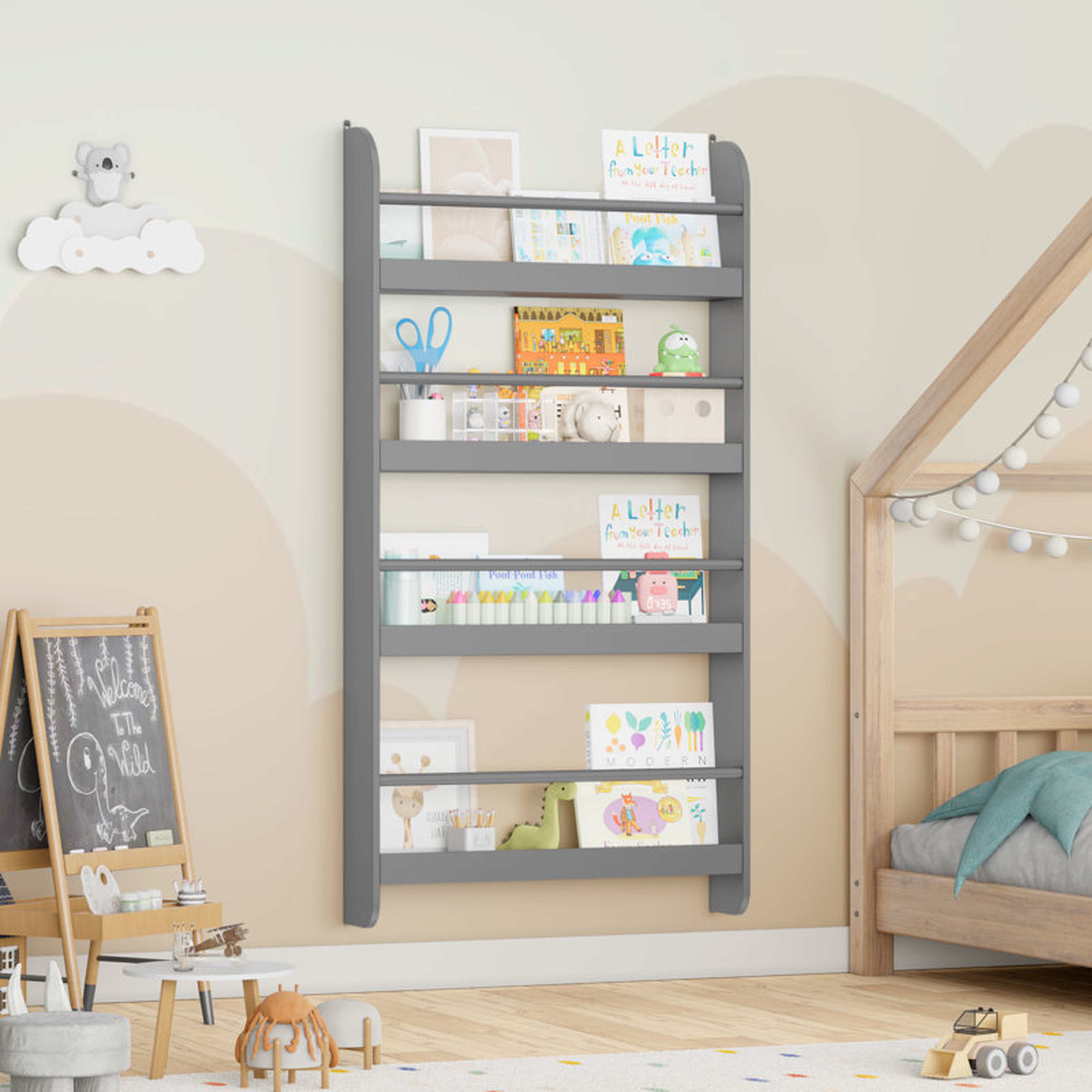 Albertson Floating Shelf, Kids Floating Bookcase - Wayfair